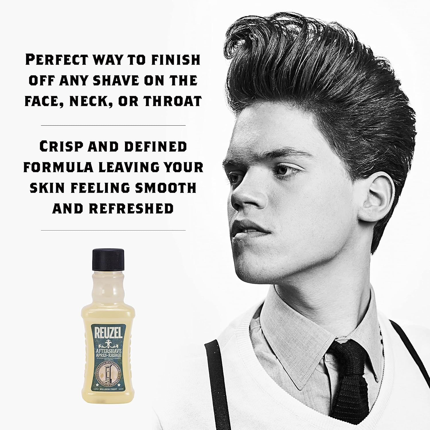Reuzel Aftershave - Crisp and Defined Formula - Easy and Hassle Free Application - Light Masculine Scent - Leaves Skin Feeling Hydrated - Perfect Way to Finish off Any Shave on Face or Neck - 100 Ml image number 2