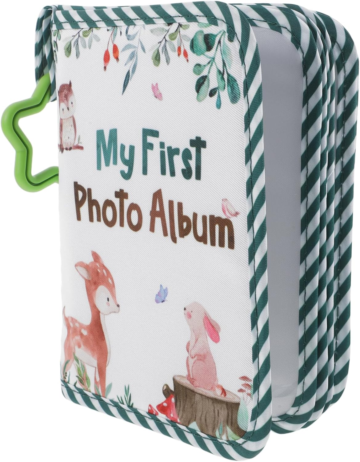 Toyvian Soft Cloth Photo Album Adorable Cartoon Elk Design Multipage Scrapbook for Newborns Safe Durable Keepsake for Showers for First image number 5