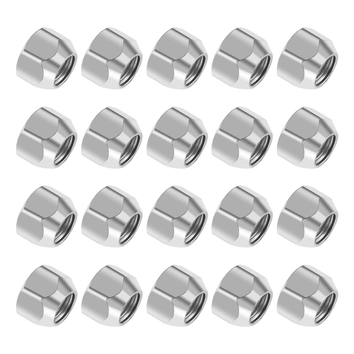 20PCS 1/2 20 Lug Nuts Set,Carbon Steel Open Hex Trailer Lug Nuts for Wheel Hubs,Perfect Wheel & Tire Lug Nuts Replacement Car Accessories for Trailer Car Truck (20PCS)