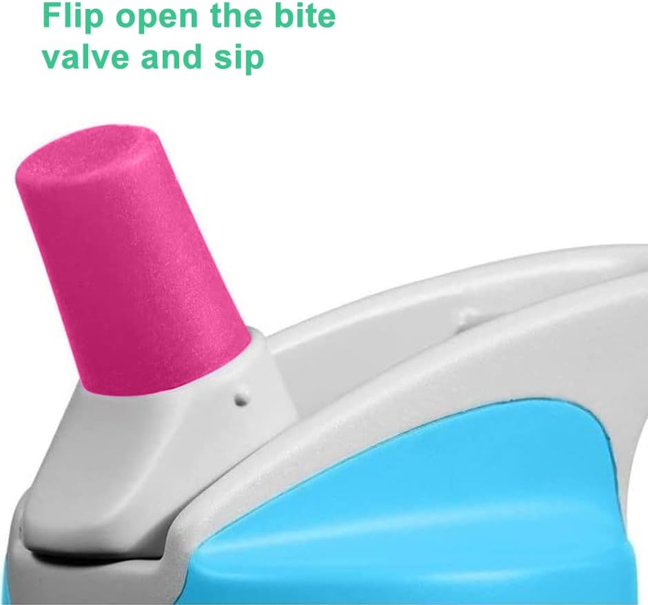 4 Pack Replacement Bite Valves and 2 Pack Straws for Camelbak Eddy Kids Bottle - Durable and Bpa-Free image number 1