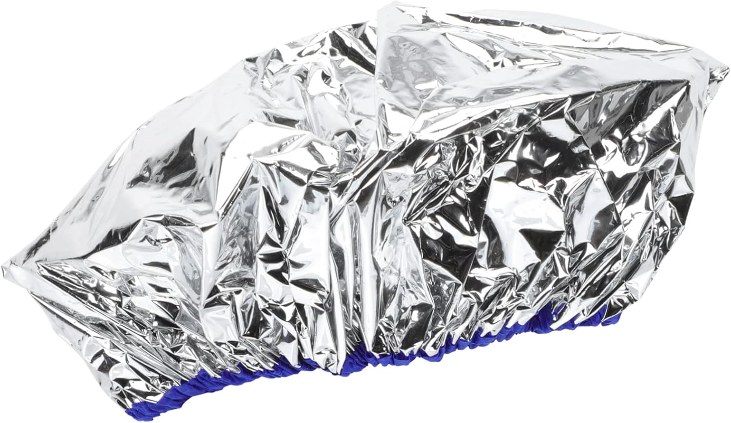 CALLARON 1Pc Heating Hair Processing Cap Reusable Foil Hair Care Cap for Deep Conditioning Heat Insulation Elastic Design for Home Salon Use Silver