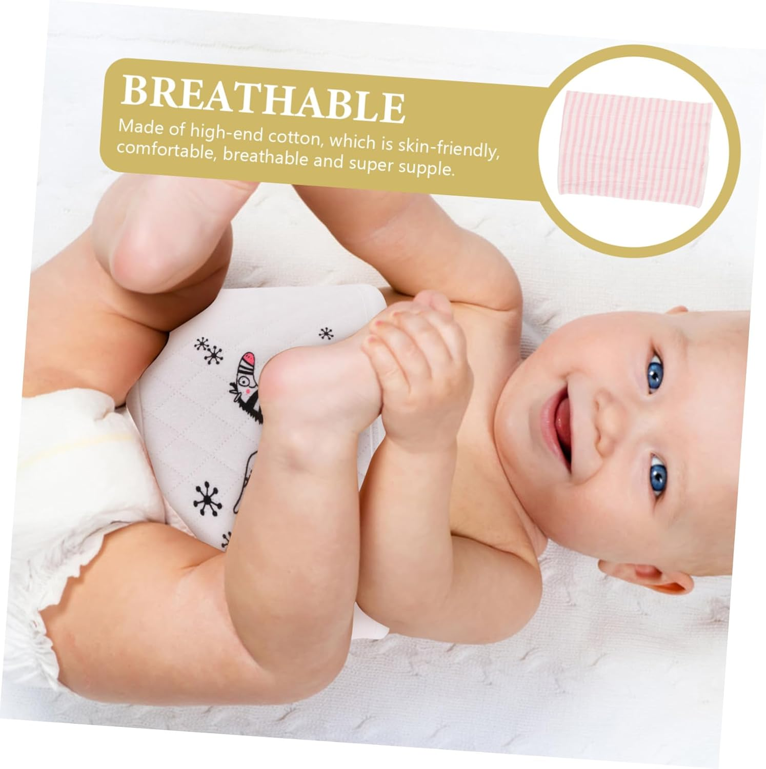 Cotton Belly Band for Newborns and Soft Breathable Belly Protector Seamless Stretch Design for Comfortable Abdomen Warmth and Navel Protection Pink Stripe image number 3