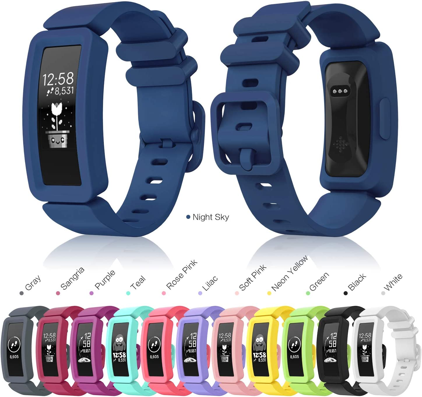 3-Pack Bands Compatible with Fitbit Ace 2 Strap for Kids image number 3