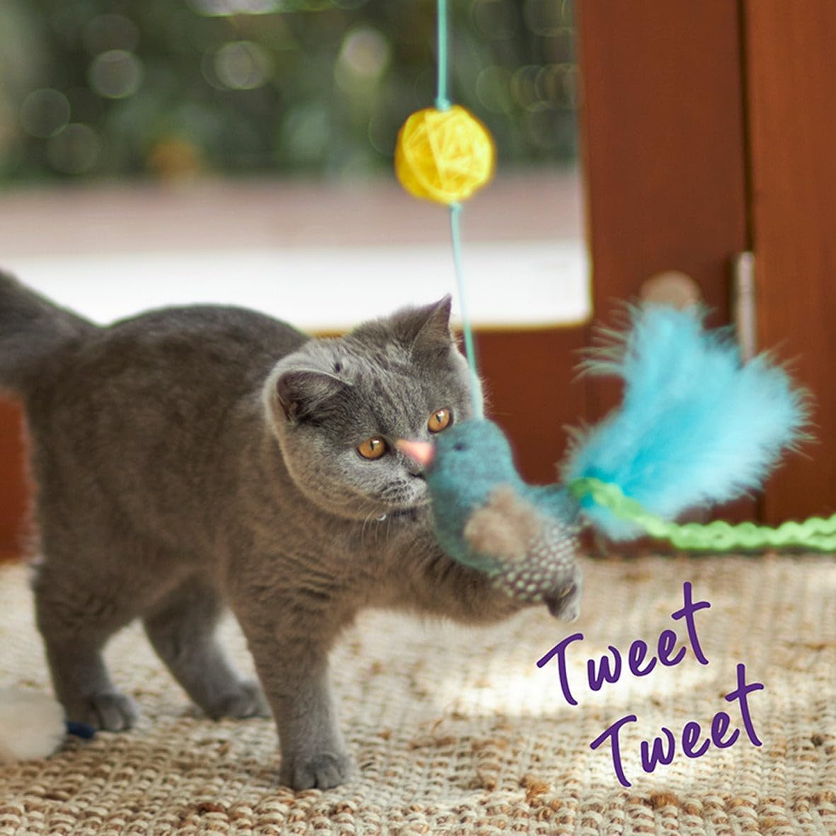 Kazoo Bluebird Wand Cat Toy image number 3