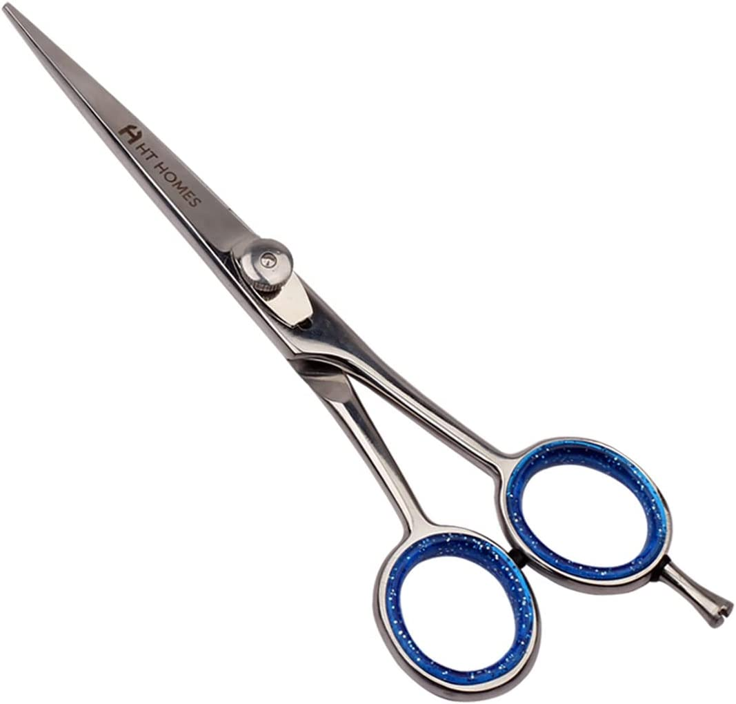 Hair Cutting Scissors Professional Hairdressing Barber Shears 6.5 Inch Silver Hairdressing Scissors & Hair Cutting Shears Japanese Stainless Steel Salon Scissors(6.5" Cutting Scissor, SILVER) image number 1