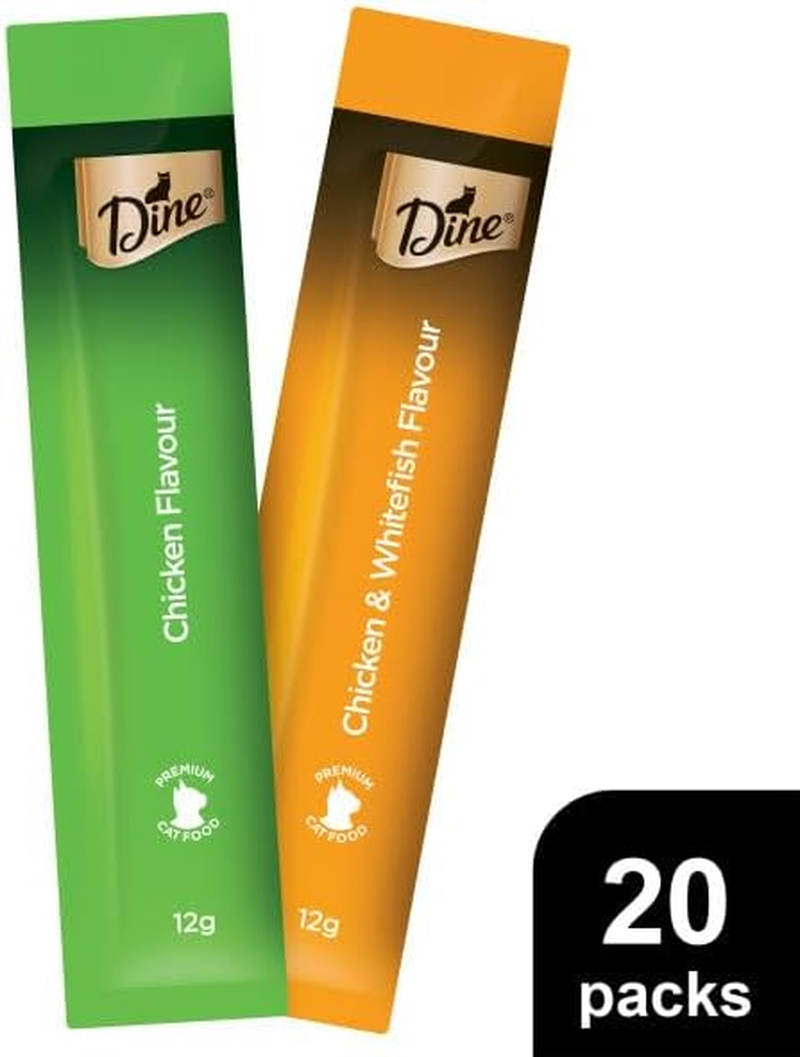Dine Creamy Treats Cat Treats Chicken Flavours 12G Sachet, 20 Pack image number 3