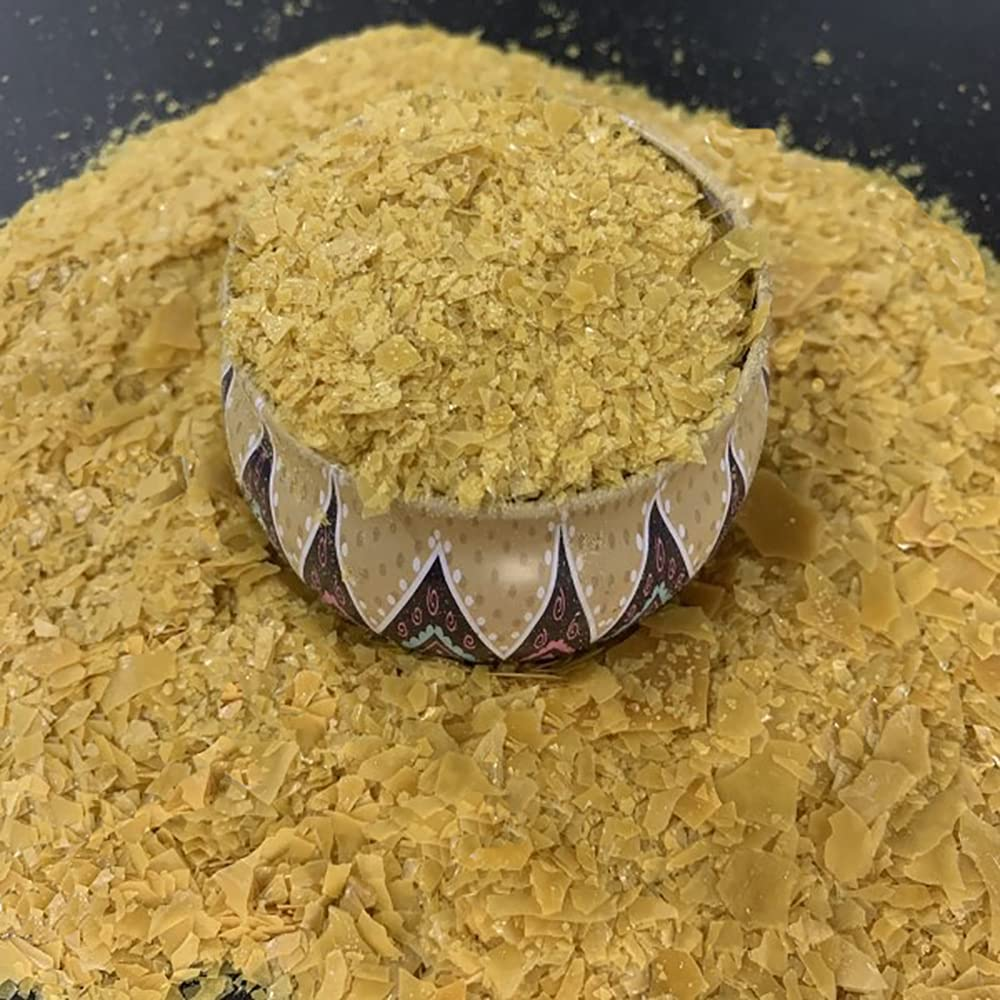 Tooget Carnauba Wax Flakes, Natural Multipurpose Wax Bulk for Craft DIY, Candle Making, Wood Polishing - 16 OZ