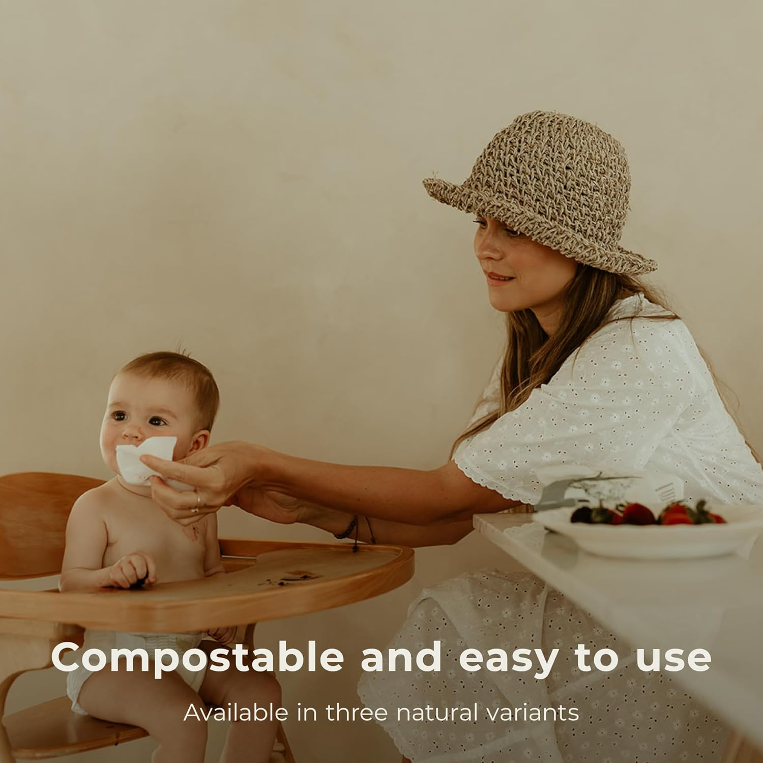 Ecoriginals - 12 Pack of Wet Wipes - Biodegradable Baby Wipes with New Zealand Goat Milk, Amino Acid & Aloe Vera Extract - Sensitive Baby Wipes - Baby Essentials for Babies, 12 Pack (840 Wipes)