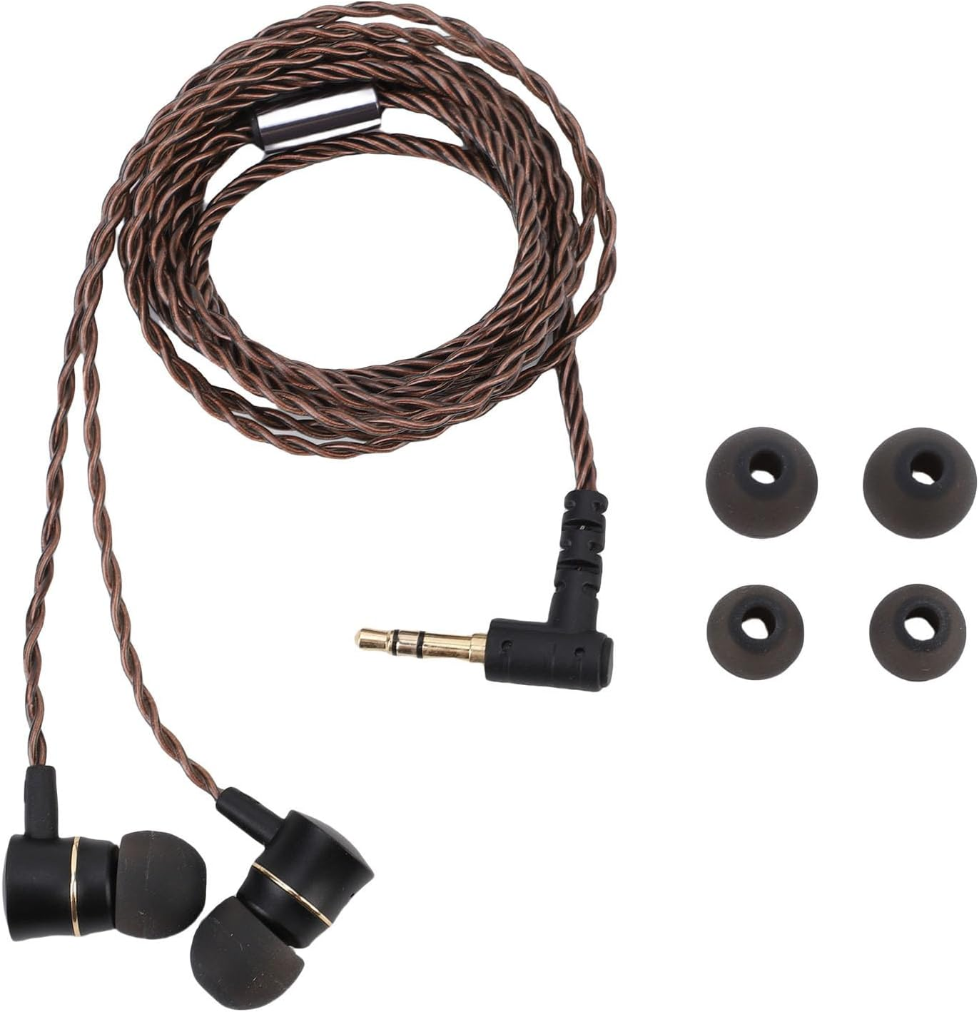 VELATEMOR Wired IEM Earphone, 3.5Mm Gold Plated Plug, Iems for Gaming, Deep Bass Sound Wired Earbuds, Hifi Sound Quality Wired Earbuds, for Phone Tablet Laptop PC Amplifier image number 2