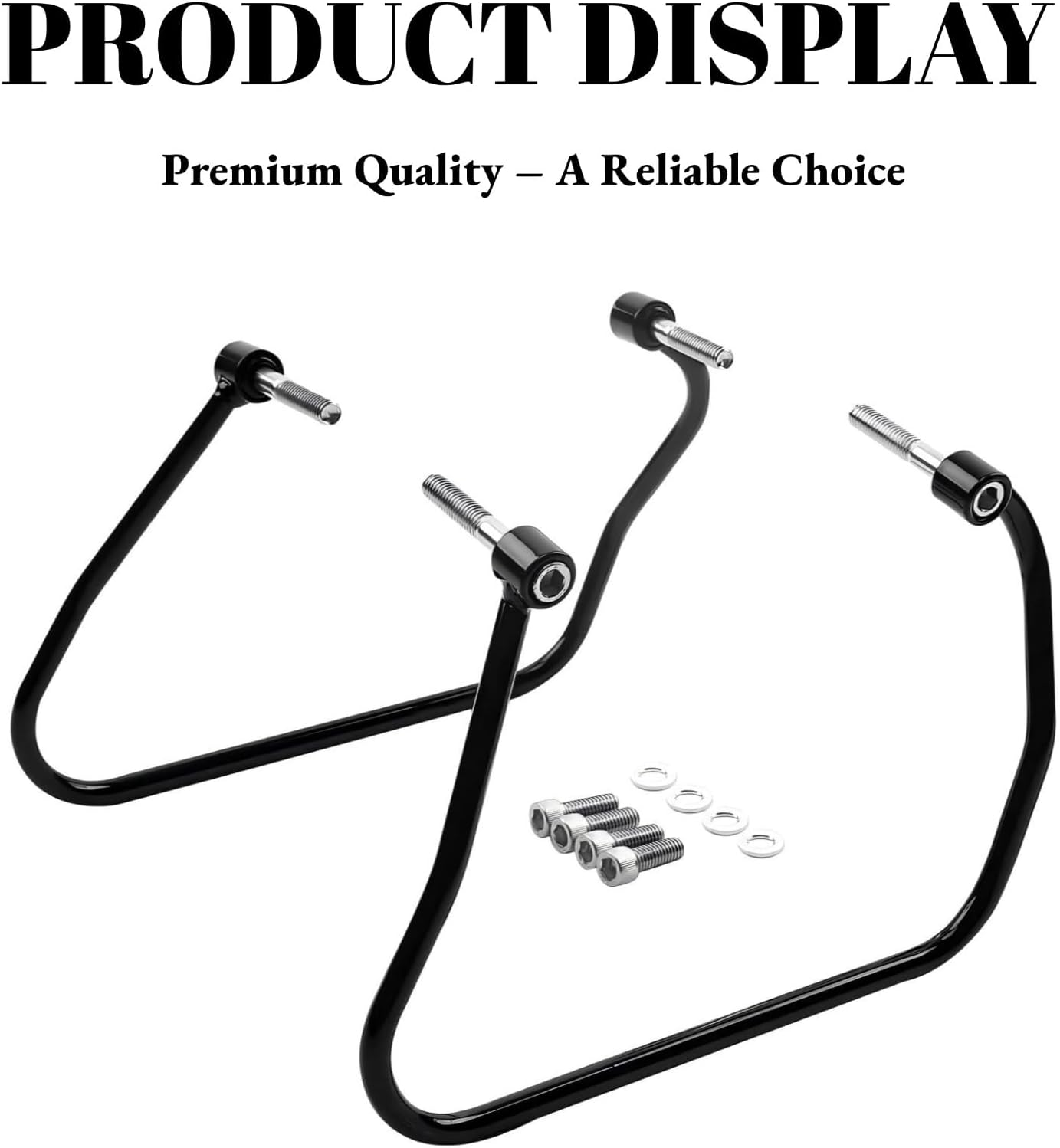 Black Saddlebag Supports Bracket Mount Kit Fit for Harley Softail Standard 2020-2025 /Slim 2018-2021 /Street Bob 2018-2025