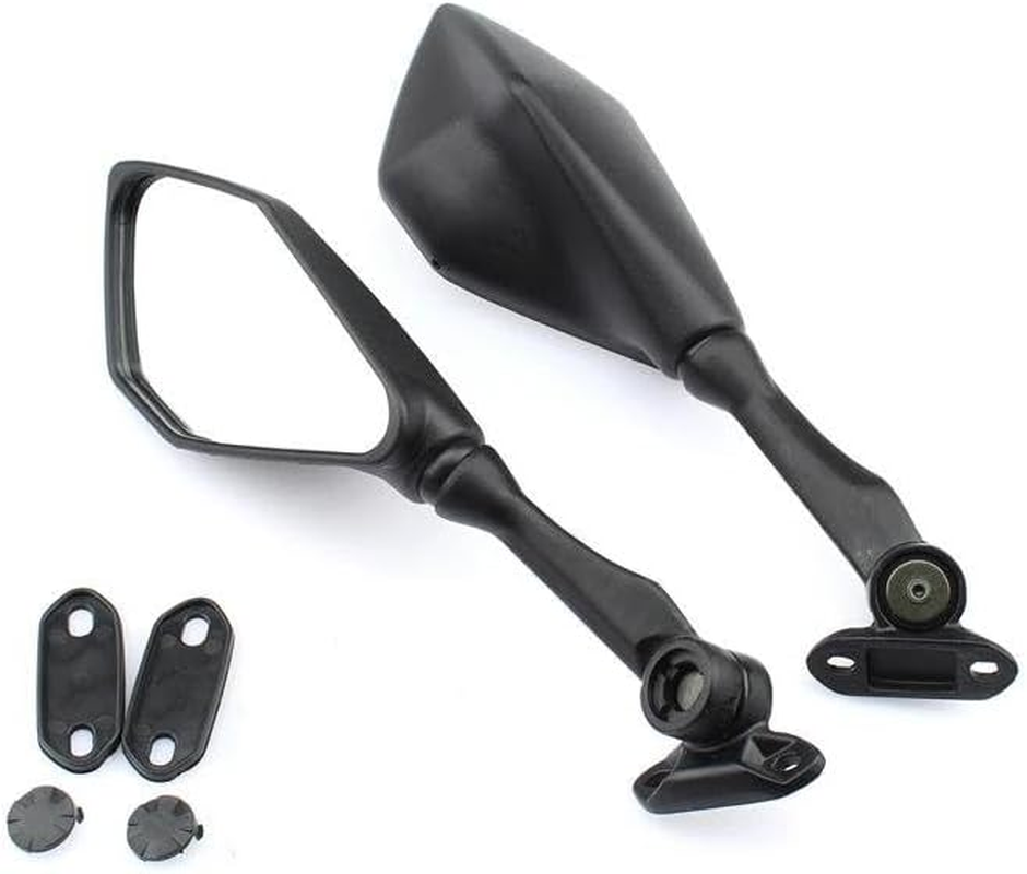 Motorcycle Mirrors Motorcycle Rearview Mirrors for Kawasaki for Ninja 125 250 250R 300 400 650 1000 H2 H2R for Ninja for ZX6R for ZX10R Side Mirrors Rear View(Long Lens) image number 1