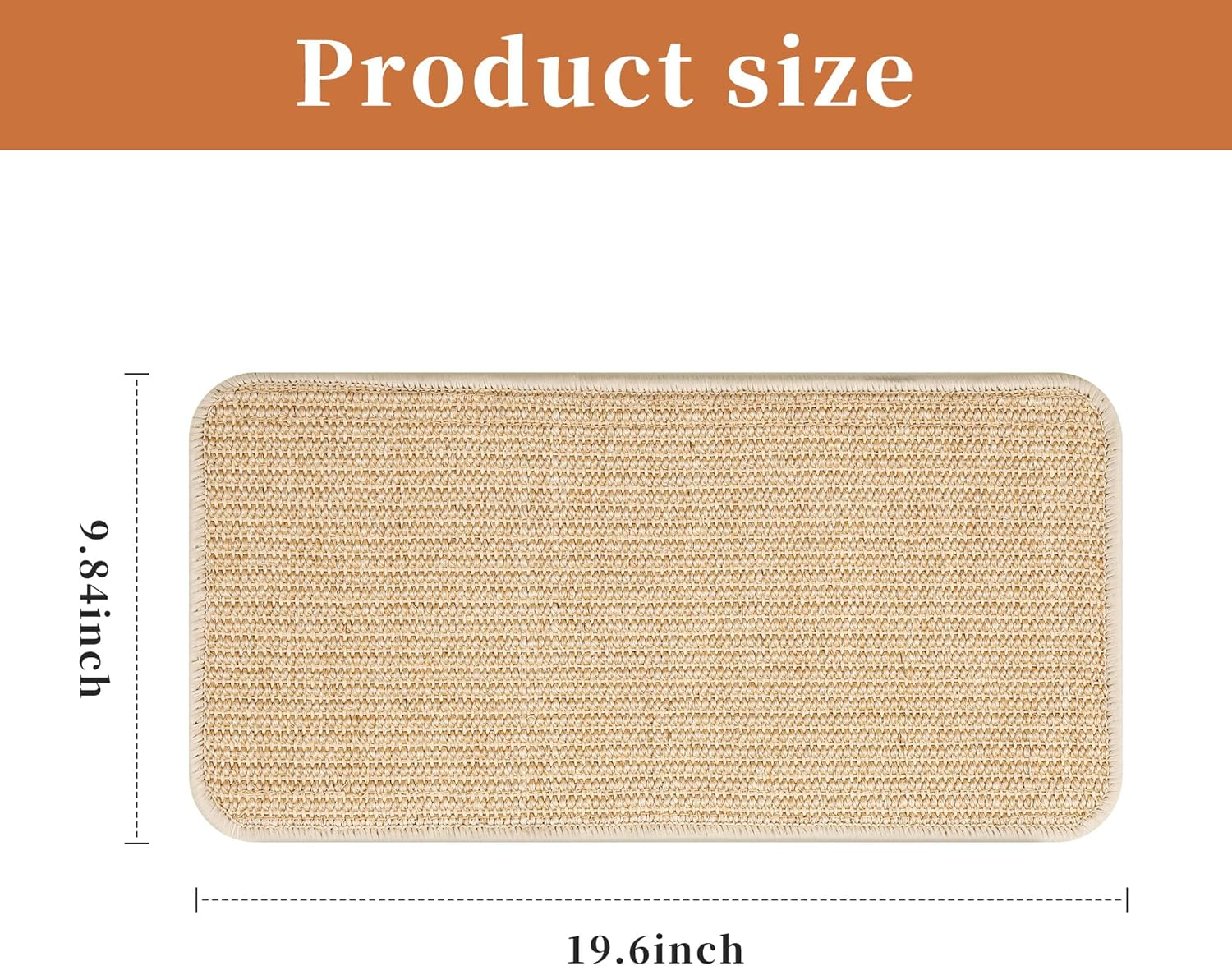 Pack of 3 Cat Scratching Mats, Sisal Cat Scratching Boards, 50 X 25 Cm, Cat Scratching Board, Durable, Suitable for Sofa Furniture Doors to Prevent Cat Scratches and Protect Carpets and Walls image number 4