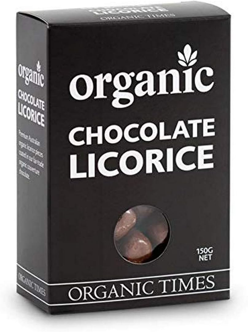Organic Times Organic Milk Chocolate Coated Liquorice, 150 G image number 1