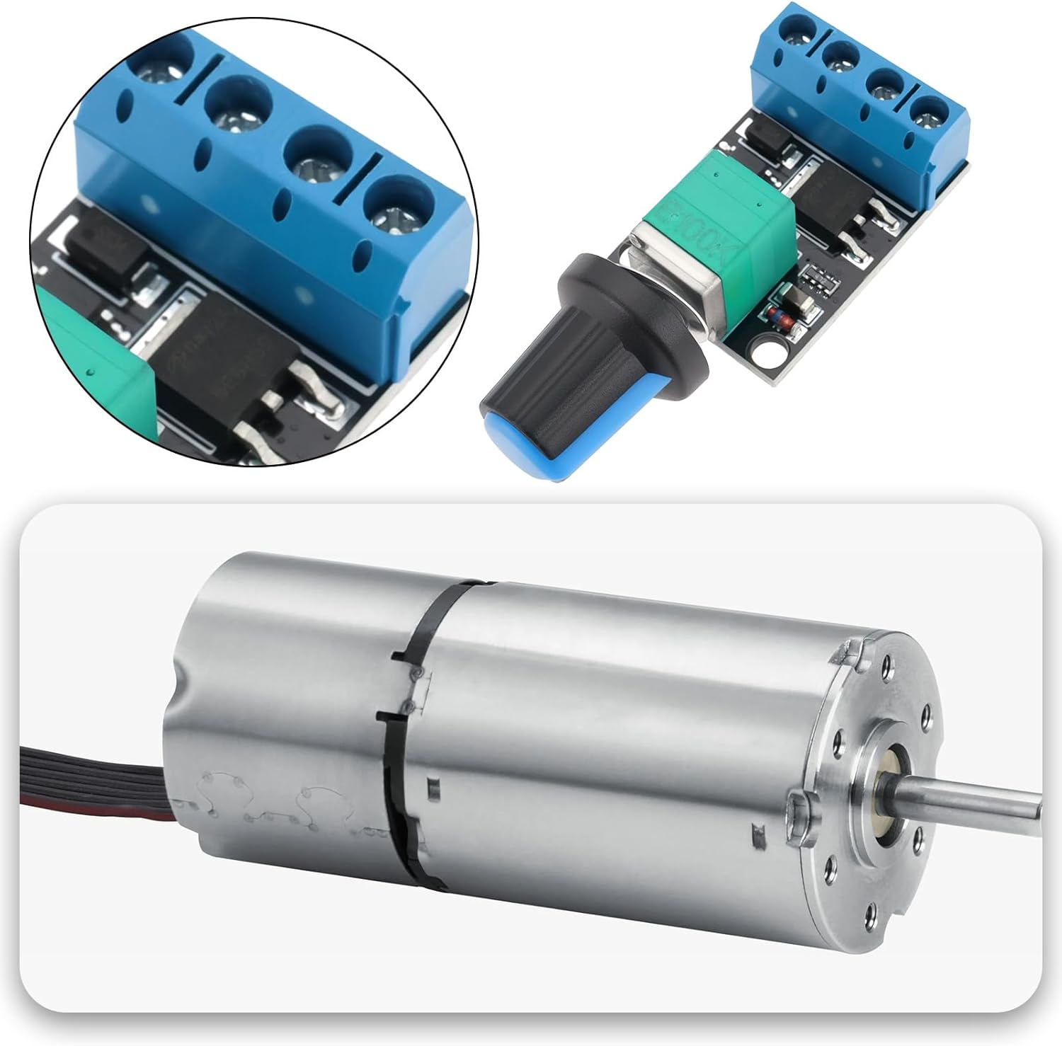 4Pcs PWM DC5V-16V 10A Motor Speed Controller Voltage Regulator Stepless Speed Regulator Suitable for Dc Motor Fan Fish Tank Oxygen Pump image number 1