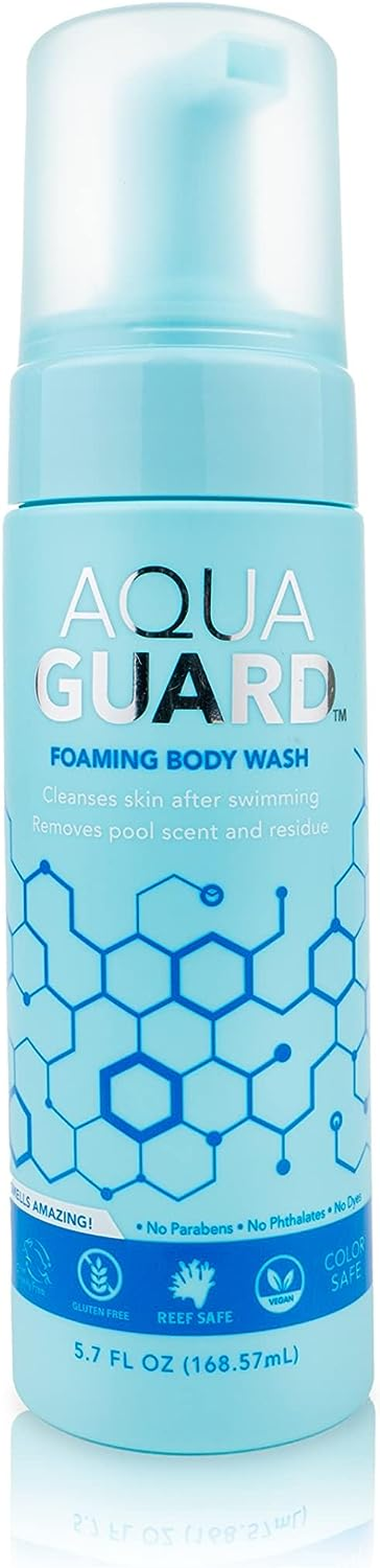 AQUA GUARD After-Swim Foaming Body Wash | Leaves Skin Soft and Smooth + Neutralizes Chlorine Scent and Residue - Single image number 1