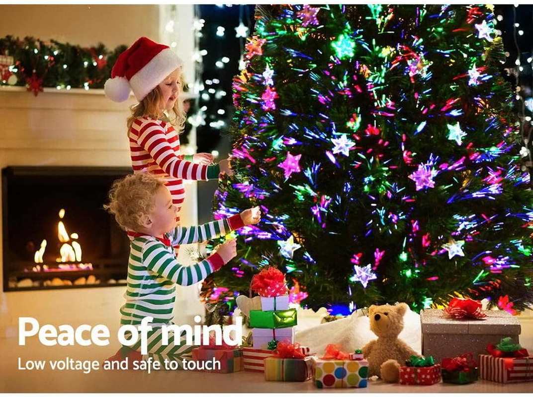 Jingle Jollys 1.8M Christmas Tree Optic Fibre LED Xmas Tree Multi Colour image number 1