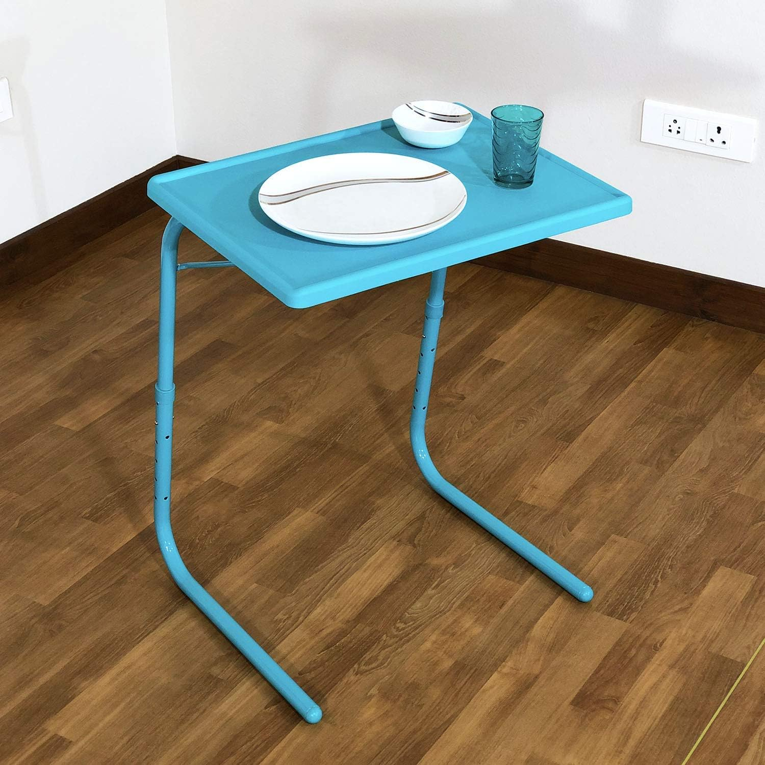 OAK N' OAK Bunny Bear &reg; Table-Aqua Blue | Adjustable Multi Position Portable Folding Table Mate for Bed Trey, Work, Watch TV, Dining, Study, Outdoor & Office Furniture(Aqua Blue) image number 5