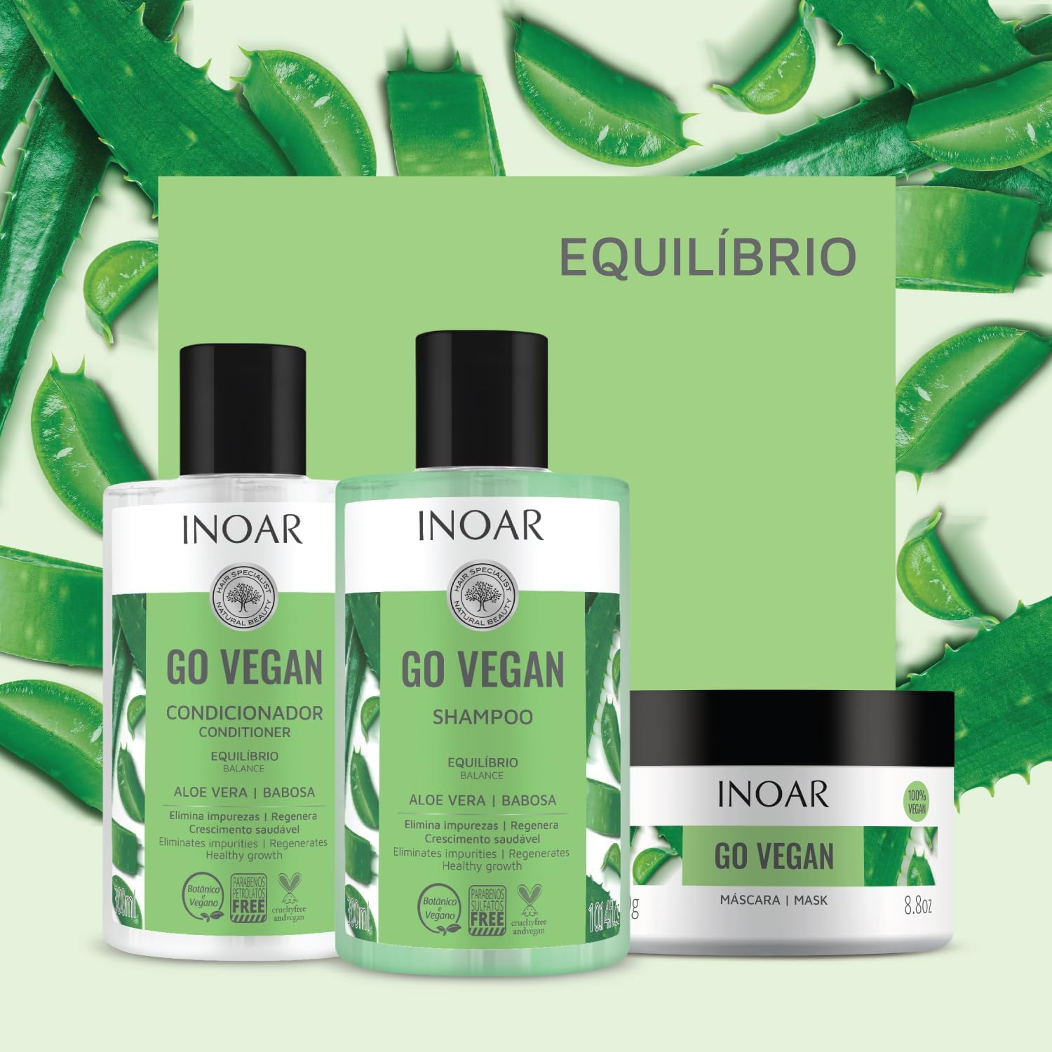 Inoar Go Vegan Balance Aloe Vera Hair Mask 250G