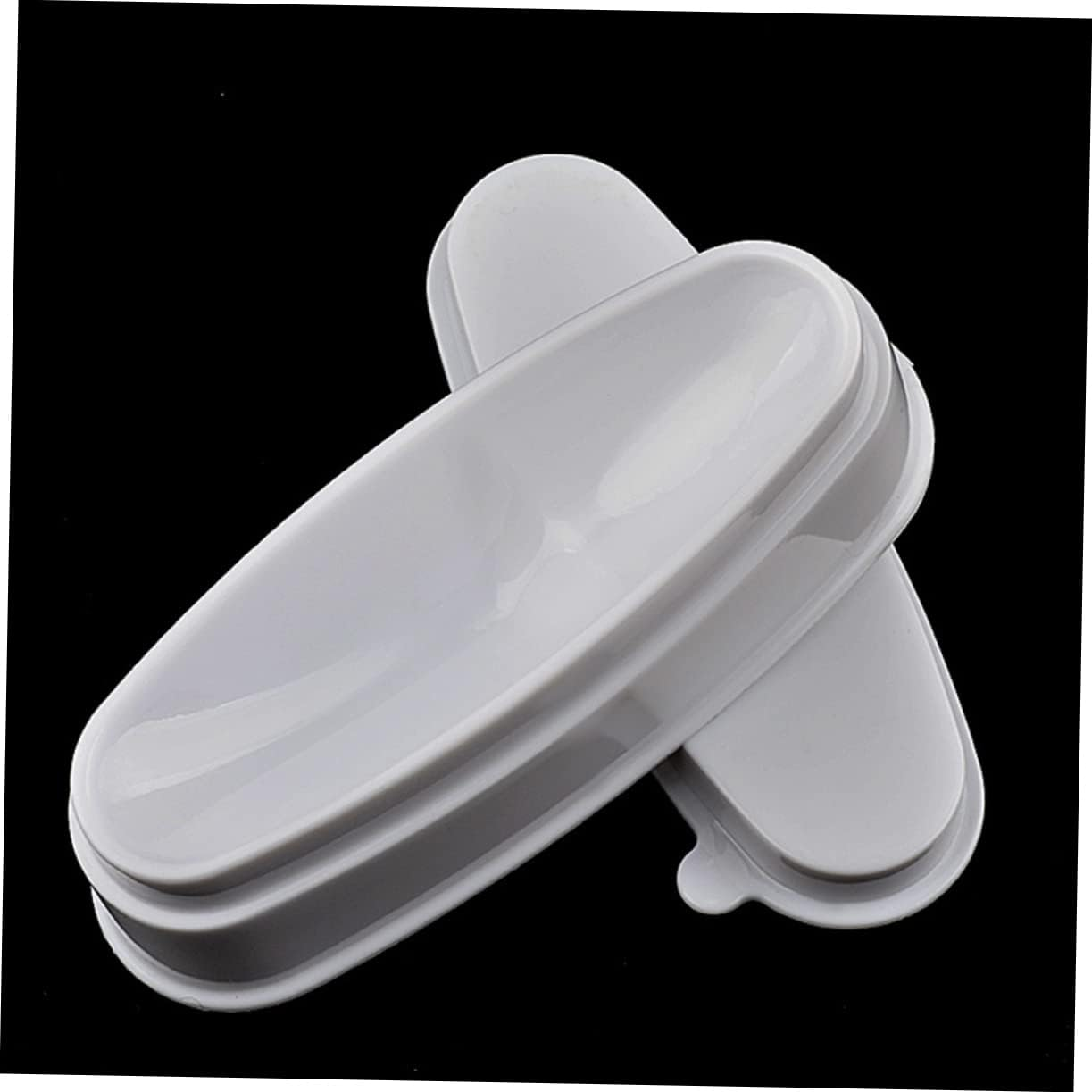 NOLITOY 2Pcs Nail Dip Powder Jar for Sequins Case Dipping Powder Tray Holders for Nail Art Case Easy French Dip Trays image number 4