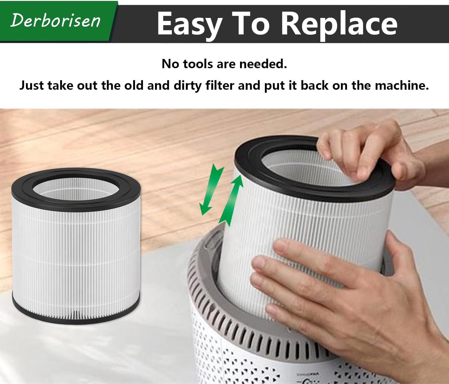 FY0611 True HEPA Replacement Filter Compatible with Philips AC0650 and AC0651/10 600I Series Air Purifiers, Part Number FY0611/30, 1-Pack