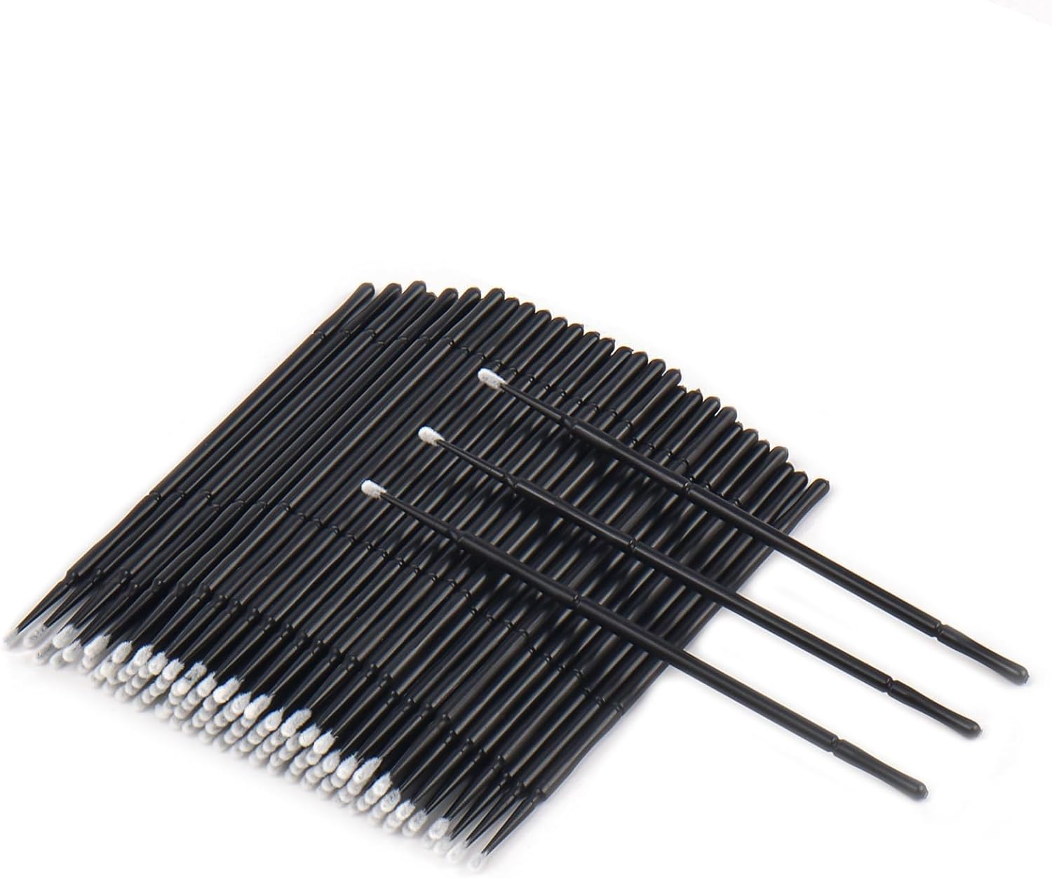 100Pcs Disposable Micro Applicator Brush, Micro Swabs, Eye Lashes Mascara Wands for Eyelash Extension(Black) image number 4