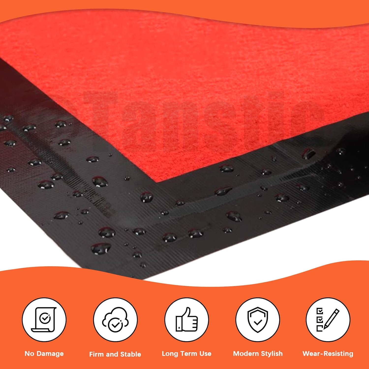 Tanstic 6Pcs Colored Duct Tape, 2 Inch X 11 Yards Colored Tape Rolls, Heavy Duty Duct Tape Rainbow Adhesive Tape Waterproof and Tear by Hand for Home School DIY Art image number 1