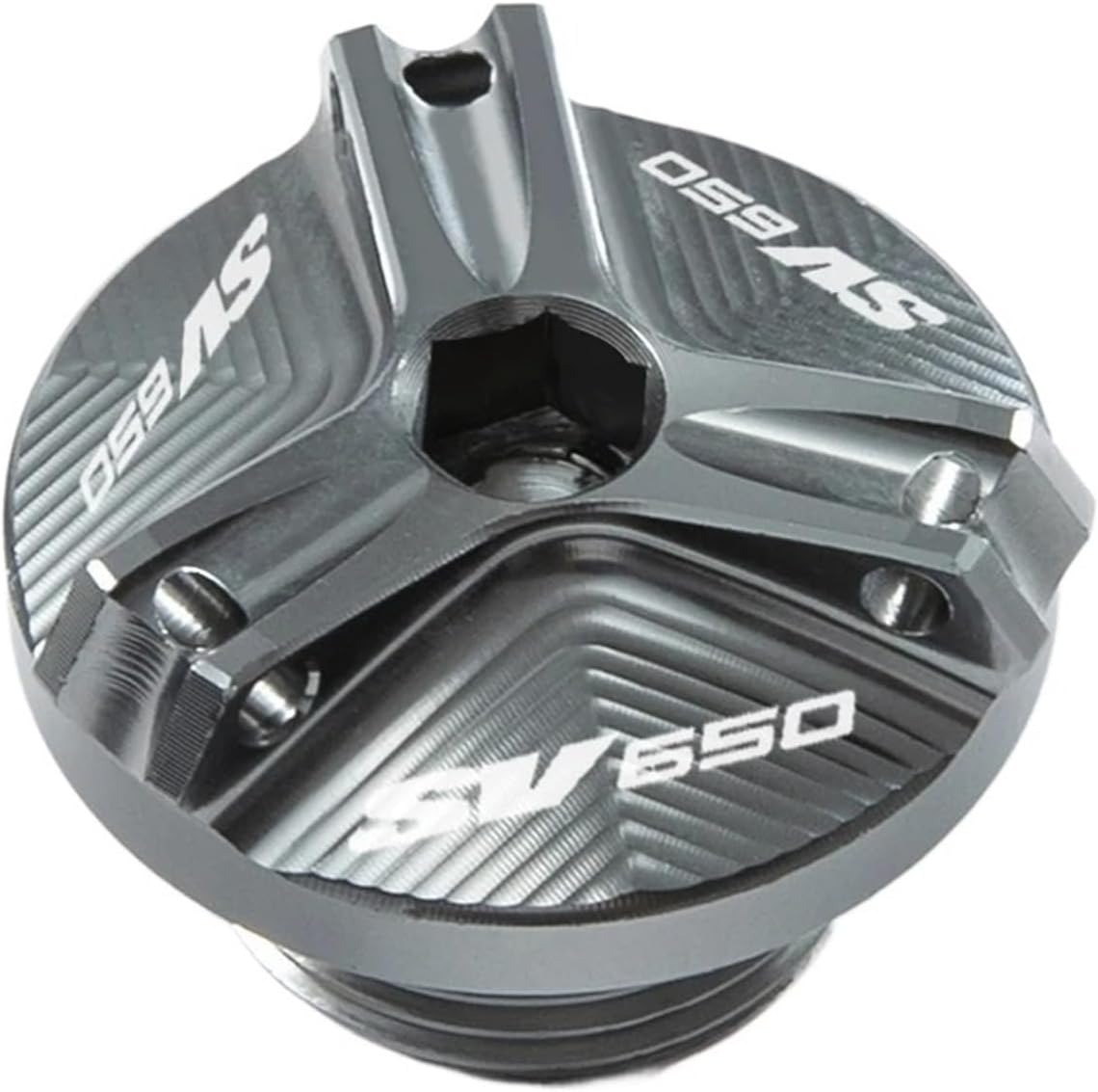 Jininshengxindianzi Compatible with Suzuki SV650 SV650X SV 650 X/S/A Motorcycle CNC Aluminum Alloy Engine Oil Cap Bolt Fuel Cap Protection Accessories (Color : SV650 Titanium) - Sv650 Blue image number 5
