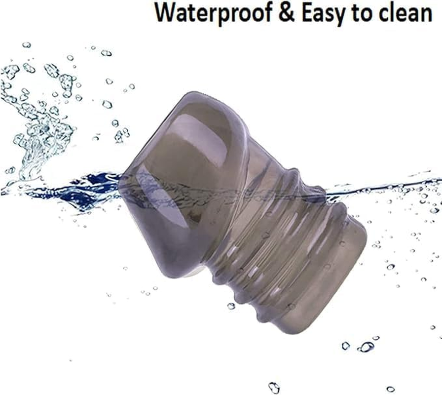 Silicone Cock Rings,Cock Rings Delayed Ejaculation Soft Sleeve for Penis Adult Toys Soft Realistic Penis Ring Reusable Adult Supplies Soft Realistic Penis Ring for Men Male (Black) image number 3