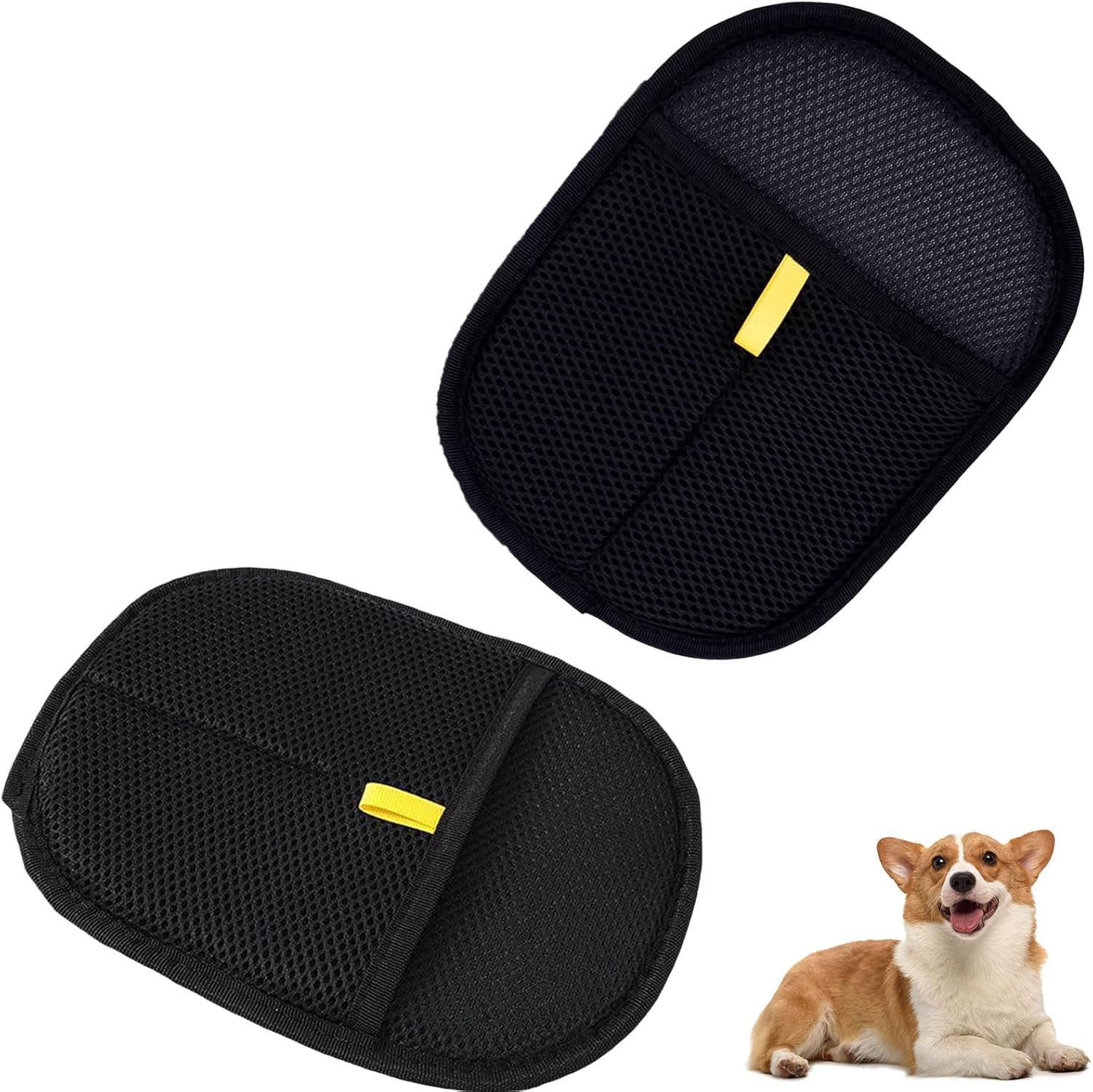 Mniimaluxe Pack of 2 Hair Removal Gloves for Breeding Animals, Pet Hair Remover Glove, Fur Magnetic Glove, Paw Moon, Pet Hair Remover Glove, Cat Hair Remover Glove image number 2