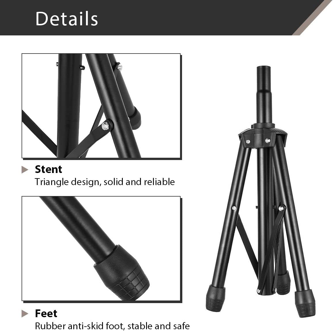 Melodic Drum Stool Throne Seat Chair Folding Padded Rotatable for Kids Adults image number 3