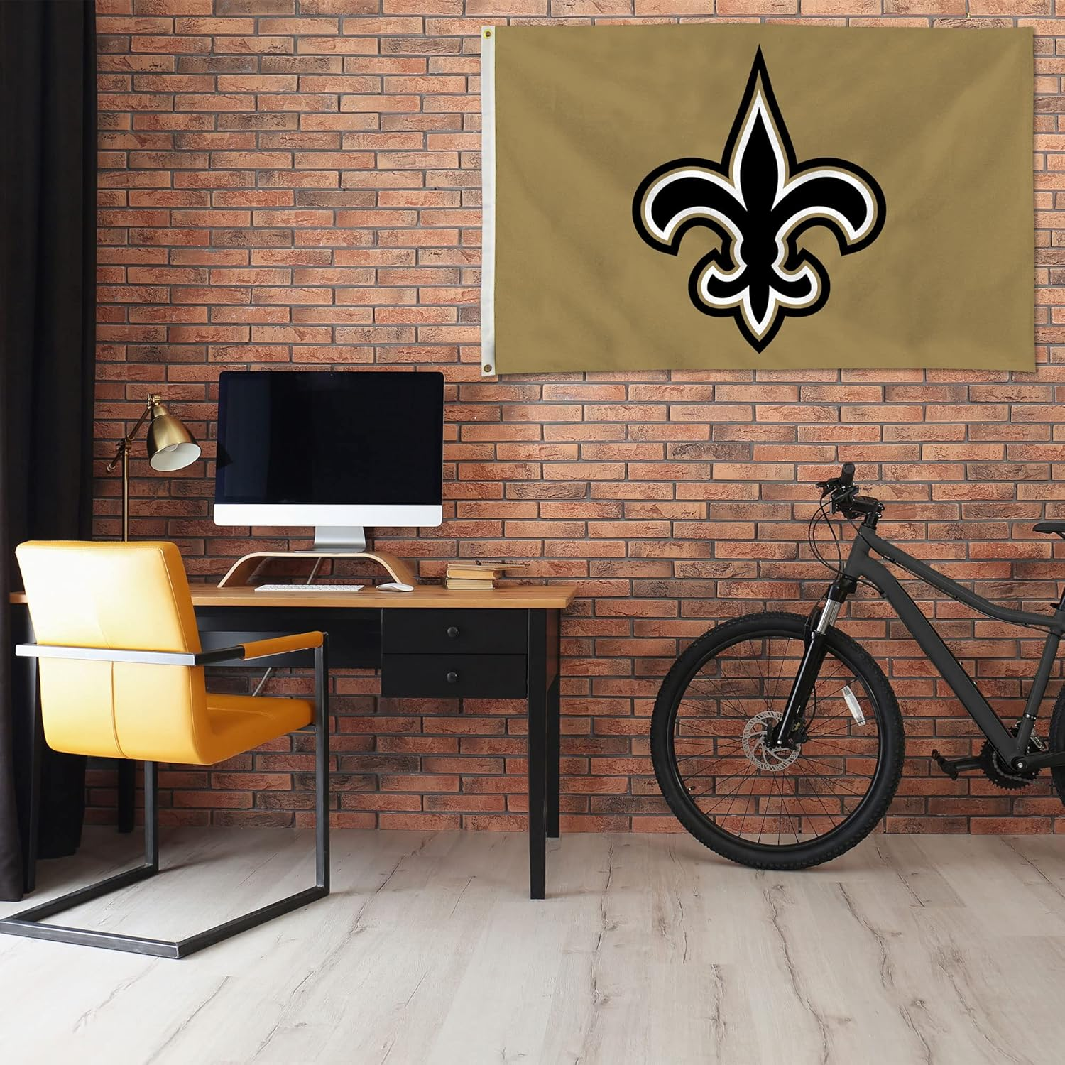 NFL New Orleans Saints 3-Foot-By-5-Foot Banner Flag image number 3