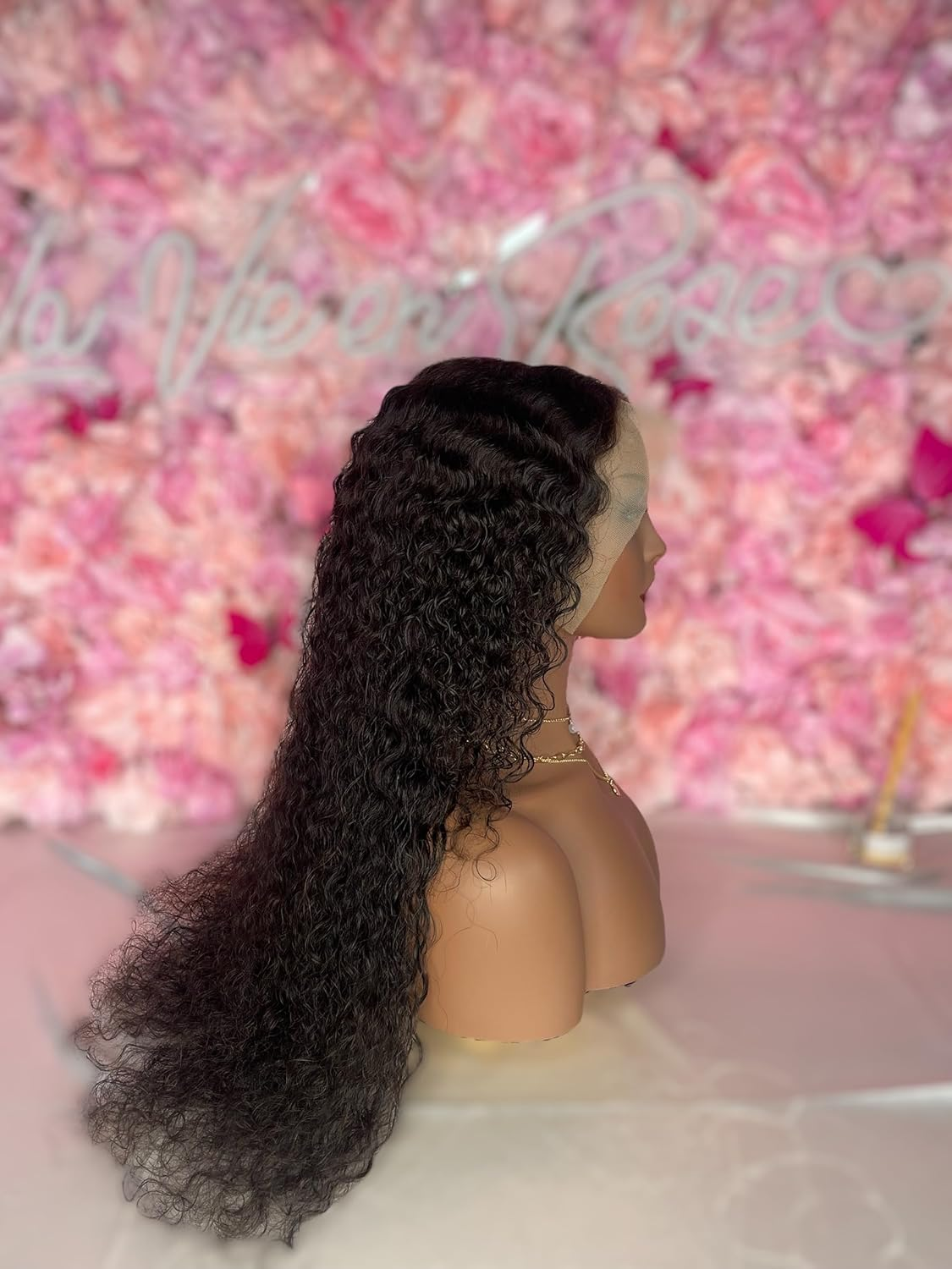 4X4 Hd Lace Black Human Hair Wig, Body Wave Lace Front Wig Lace Closure Wig Human Hair Wigs 4X4 Wig 24 Inch 200% Density image number 3