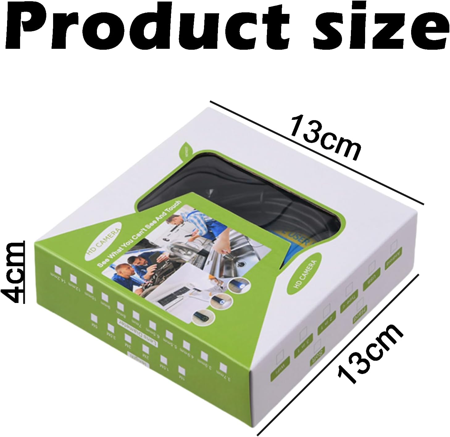 Jeyzuroa Endoscope Inspection Camera - 1080P HD Rigid Endoscope, IP68 Waterproof Endoscope Borescope with 8 LED Lights, Flexible Snake Camera for Iphone, Ipad and Android (5M) image number 3