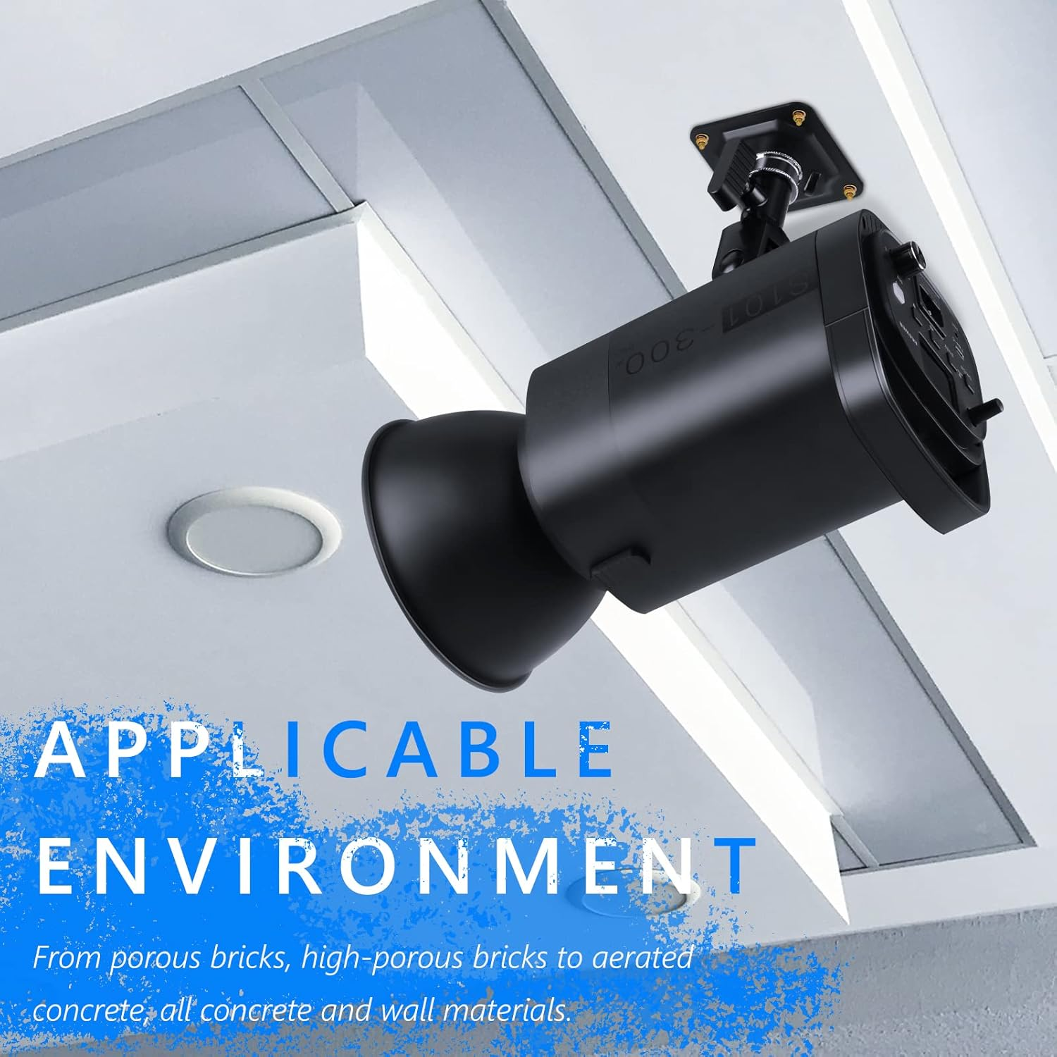 NEEWER Ceiling Mount, Wall and Ceiling Mount Adapter with 5/8&rdquo; Stud and 1/4&rdquo; Screw for Ring Light, Studio Monolight, LED Video Light, Projector & Microphone, Max Load: 44Lb/20Kg image number 6