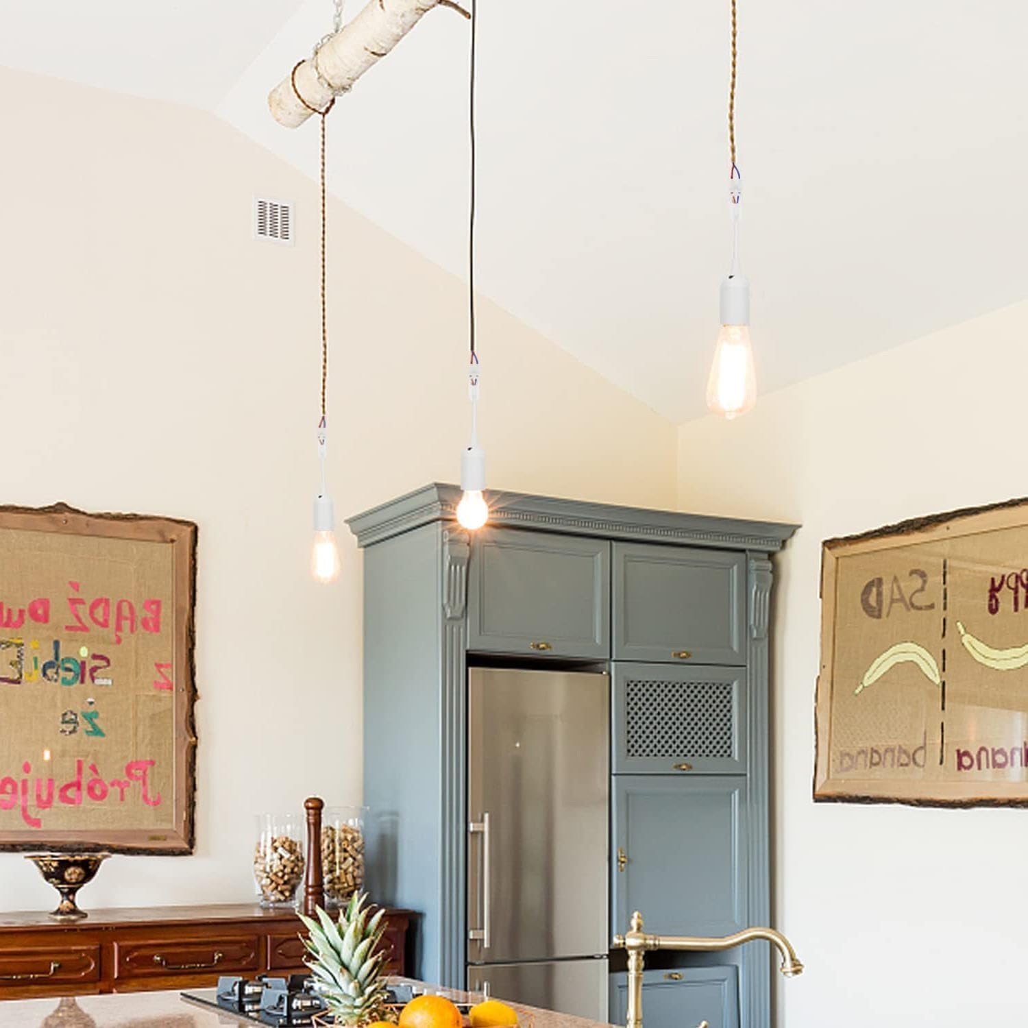 Kjzeex Pack of 10 E27 Replacement Bulb Socket, Renovation Socket, Lamp Holder, 4 A, 250 V, Construction Socket with Cable for Lamp Repair and Household Installation image number 3