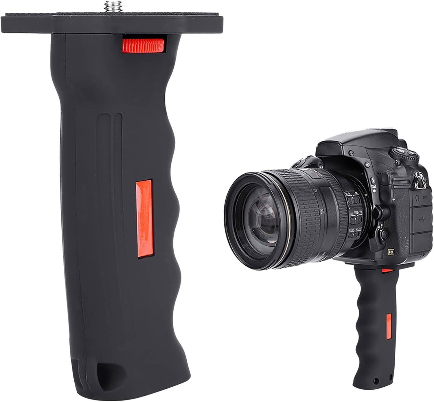 Camera Grip, Camera Handheld Grip Portable Plastic 1/4'' Screw Extension Handheld Handle Grip For image number 3