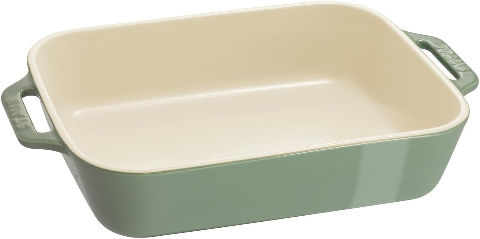 Staub Z1028-178 Rectangular Dish 7.9 Inches (20 Cm) Eucalyptus Ceramic Au Gratin Dish, Oven Safe and Microwave Safe image number 3