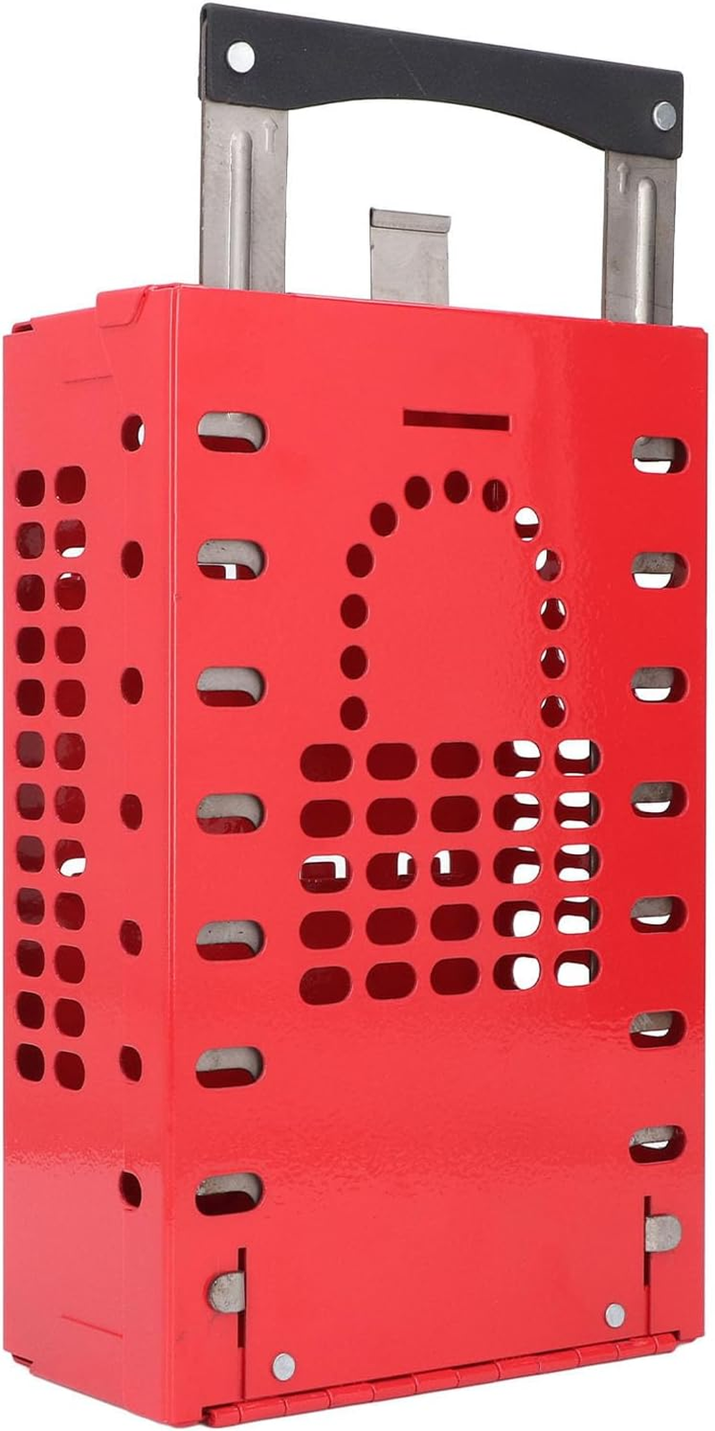 Lockout Tagout Group Lock Box, Portable Safety Group Padlock Box, Premium Loto Group Box, for OSHA Compliant Group Loto Procedures, 14 Padlocks Capacity(Red) image number 3