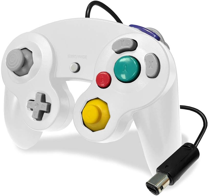 Old Skool Gamecube/Wii Compatible Controller - White image number 3