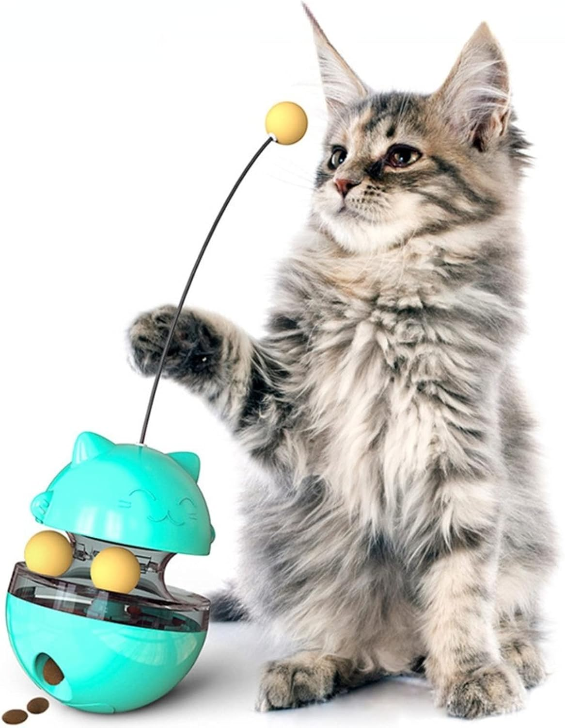 Popular Cat Toys Tumbler Food Dropping Ball Cat Teaser Pet Supplies Cat Toy image number 3