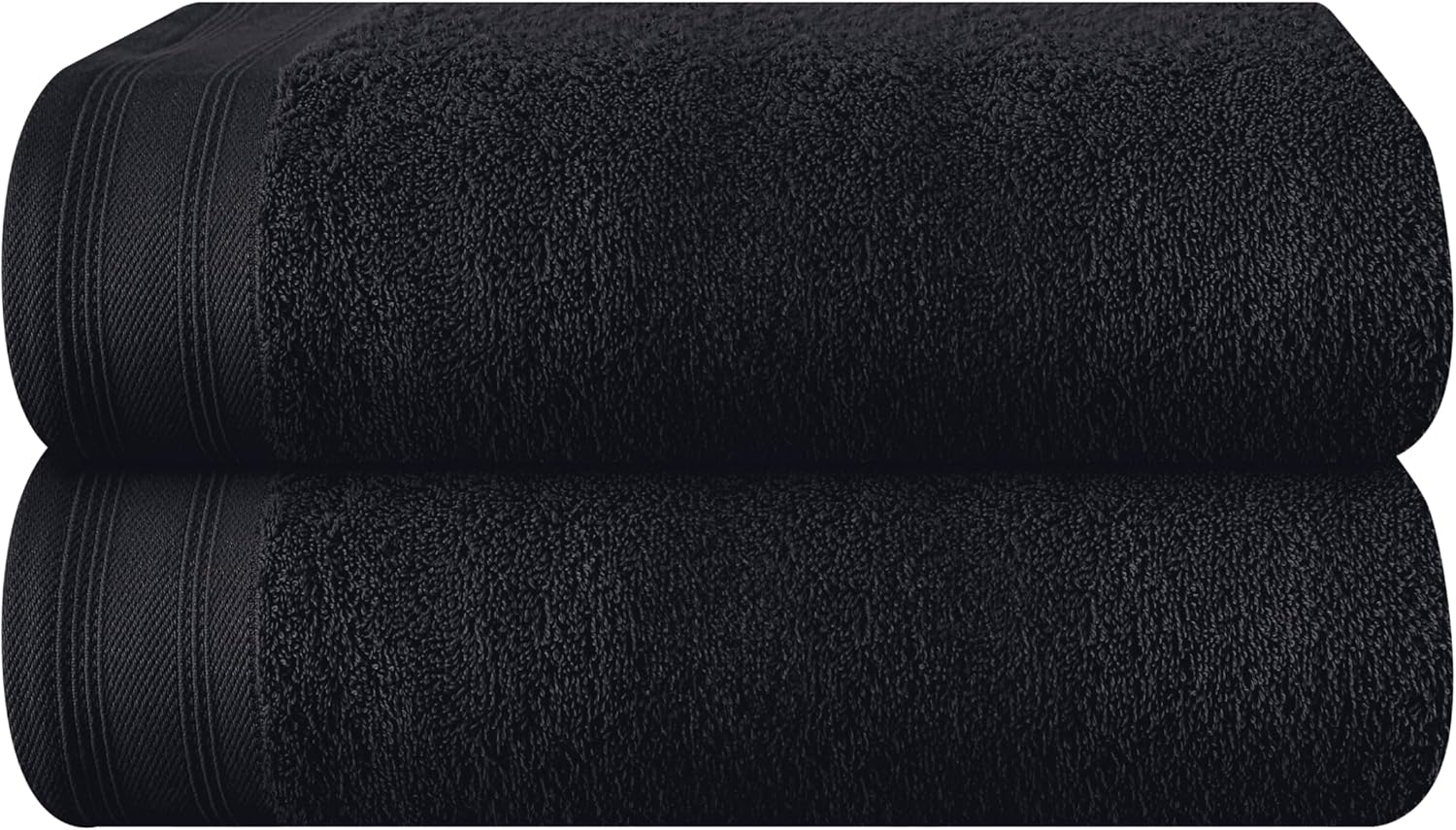 MALLONI Home Cotton 2 Pack Oversized Bath Towel Set 28X55 Inches, Large Bath Towels, Ultra Absorbant Compact Quickdry & Lightweight Towel, Ideal for Gym Travel Camp Pool - Orange