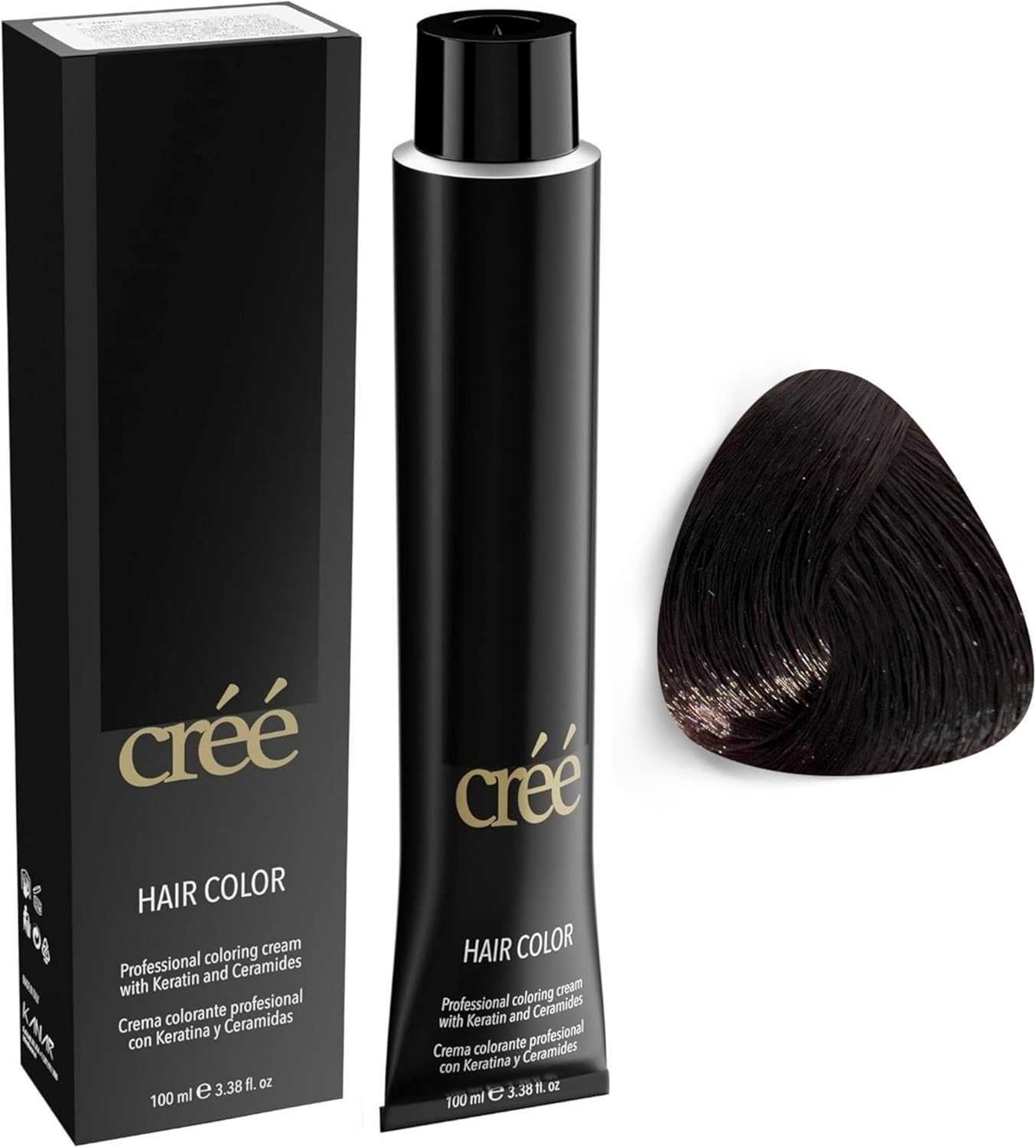 Cr&eacute;&eacute; Professional Permanent Hair Color 100Ml 3.4 Fl.Oz. (Intense Dark Brown 3.0)