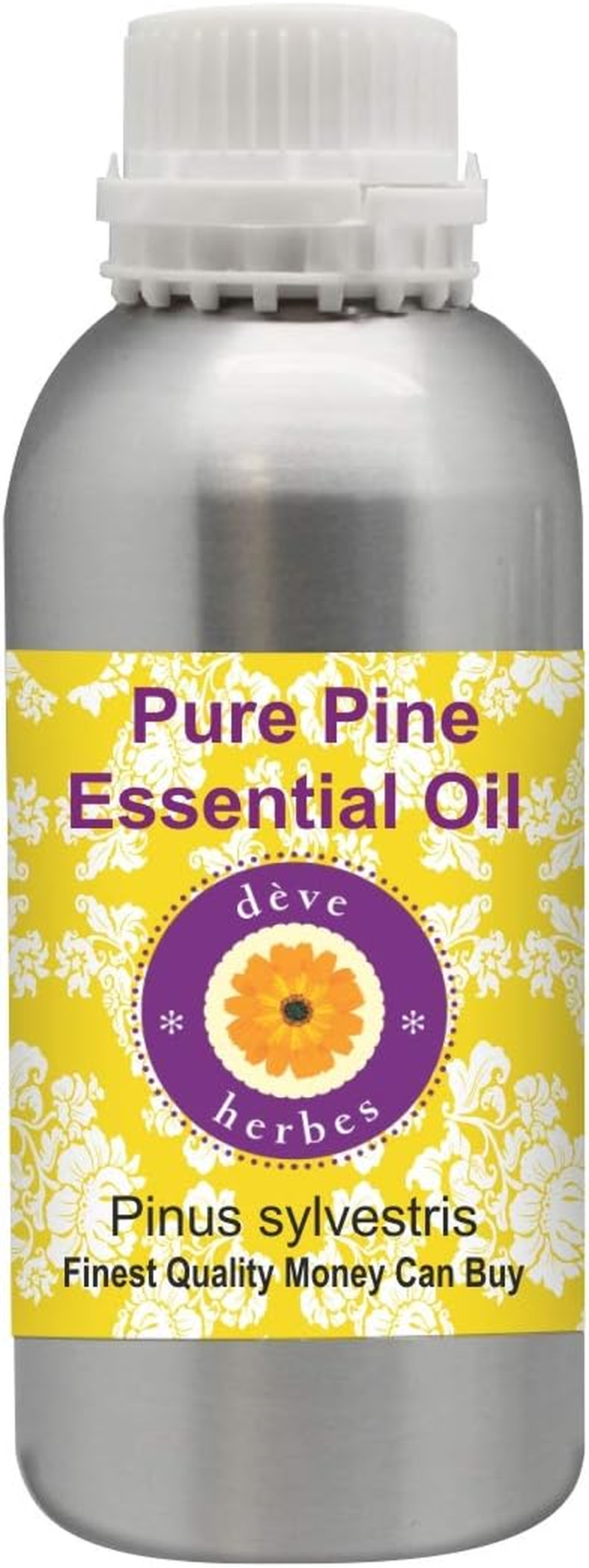 Deve Herbes Pure Pine Essential Oil (Pinus Sylvestris) 100% Natural Therapeutic Grade Steam Distilled 10Ml (0.33 Oz)