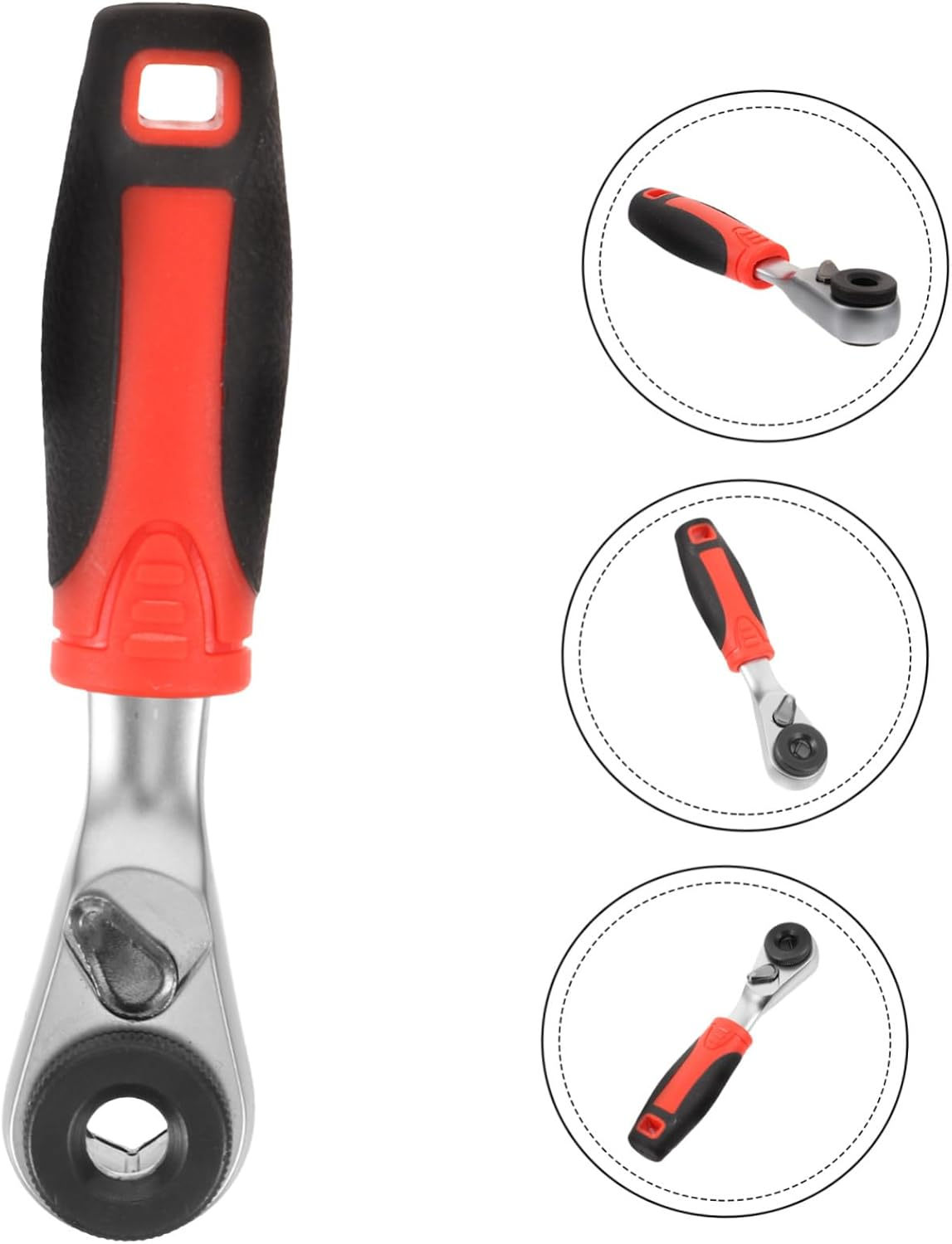 Jojofuny Mini Ratchet Wrench Small Ratchet for Automotive Air Brake Versatile Ratcheting Tool for Brake Adjustment image number 1