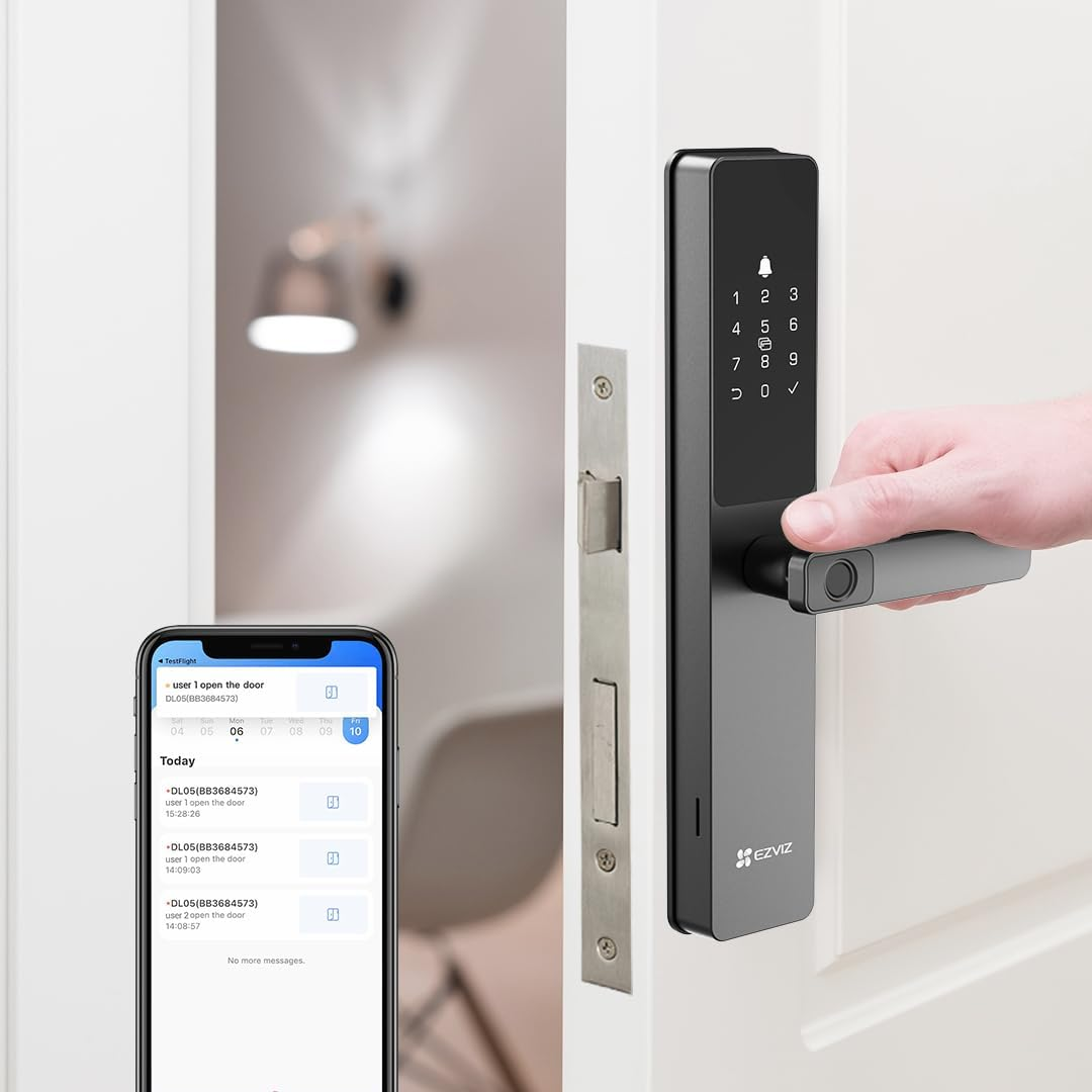 EZVIZ DL05 Smart Lock with 6068 Lock Body, Fingerprint & Keypad image number 3
