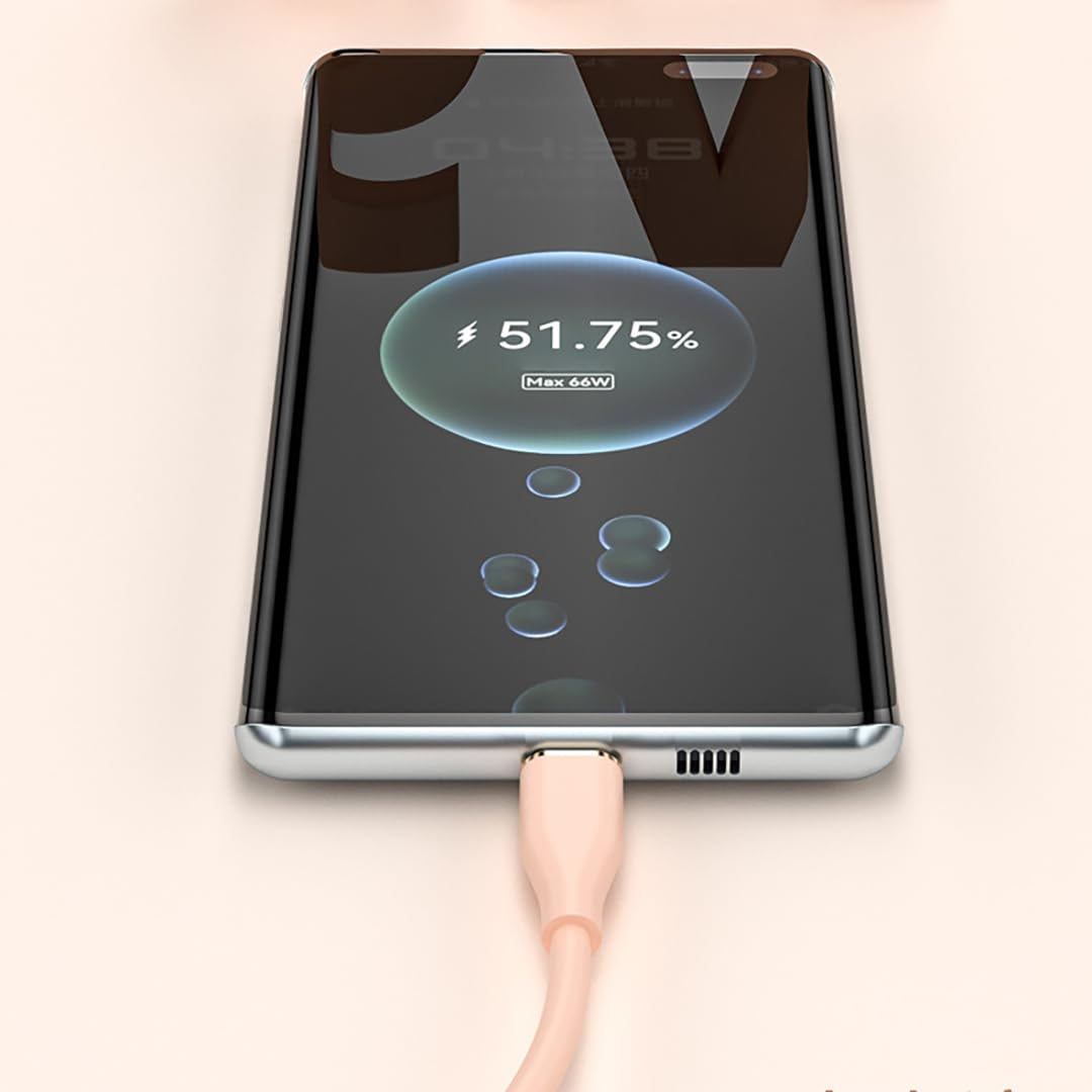 Hexchuang Soft Silicone USB C to USBC Cable 60W Fast Charging Type C Silicone Cord Compatible with 16/15 Pro Max Plus, Galaxy S23 2PACK (Purple, 2M)