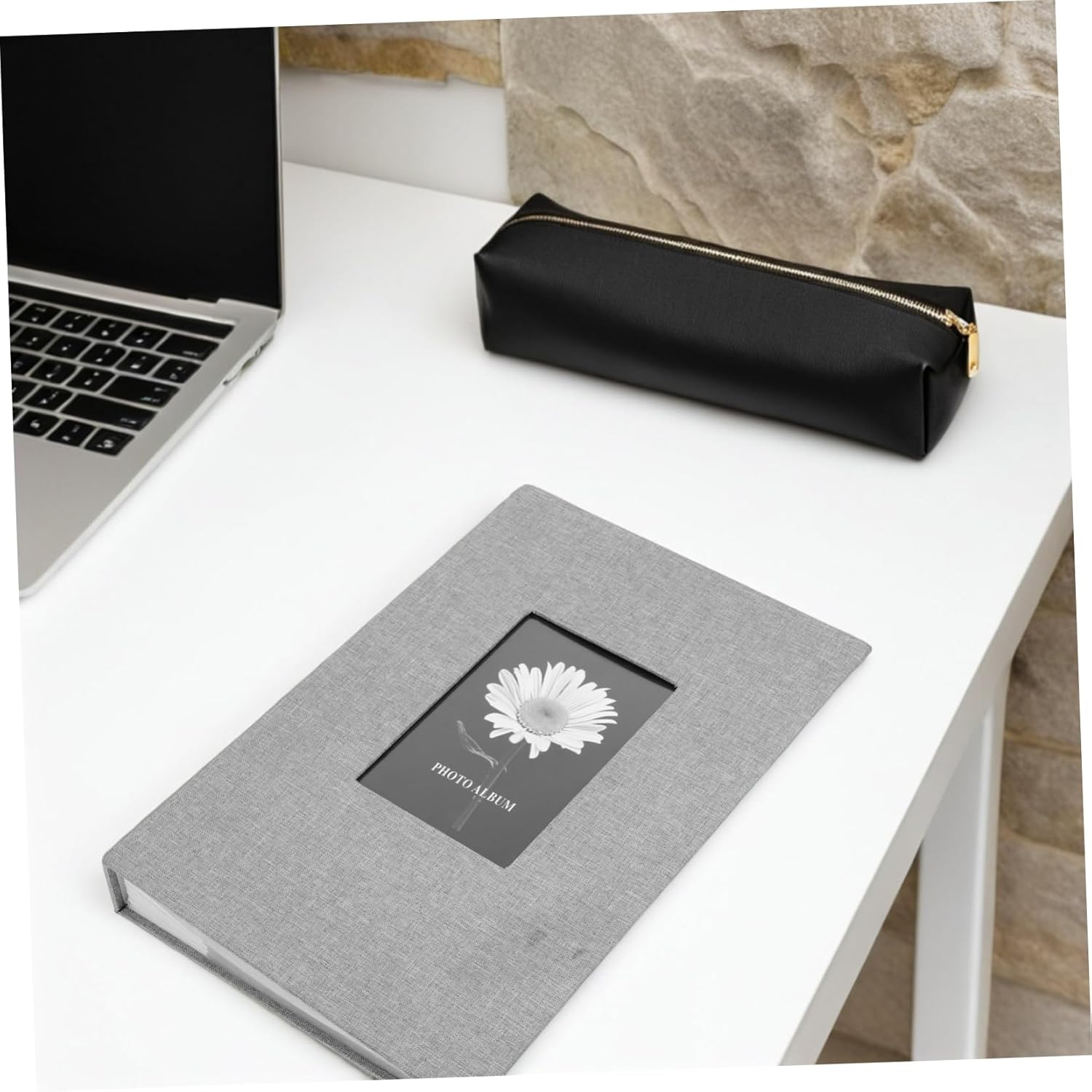 Decorative Photo Album Book with Linen Cover for Family Memories Weddings Anniversaries and Special Events Capacity for Photos Easy Viewing and Sharing image number 1