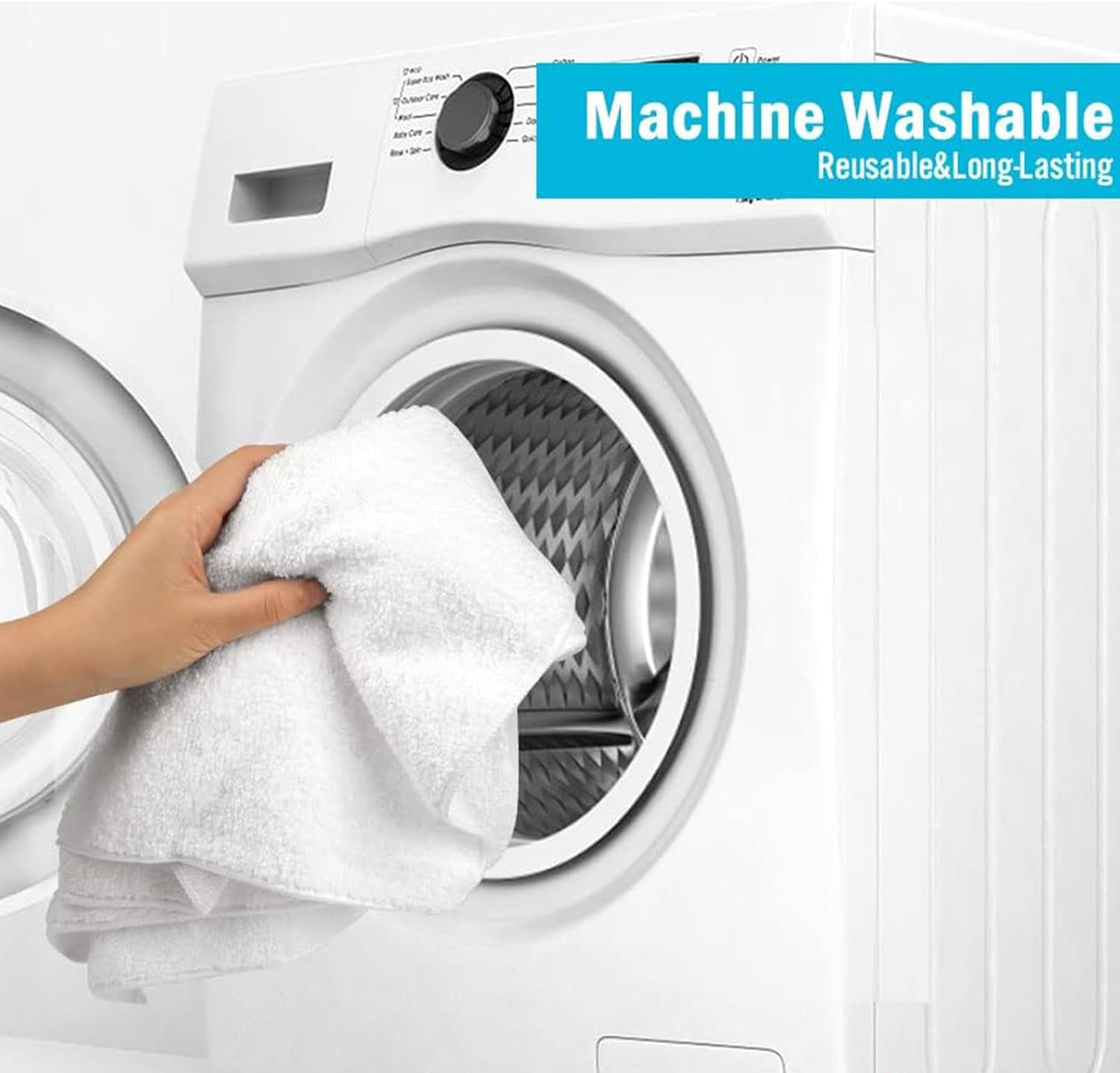 PARTY BESTBUY White Hand Towels 20 Pack, 30X30Cm Highly Absorbent and Soft Face Towels, Microfiber Wash Cloths for Bathroom, Gym, Hotel, Camping and SPA, Multi-Purpose Cleaning Cloth image number 3