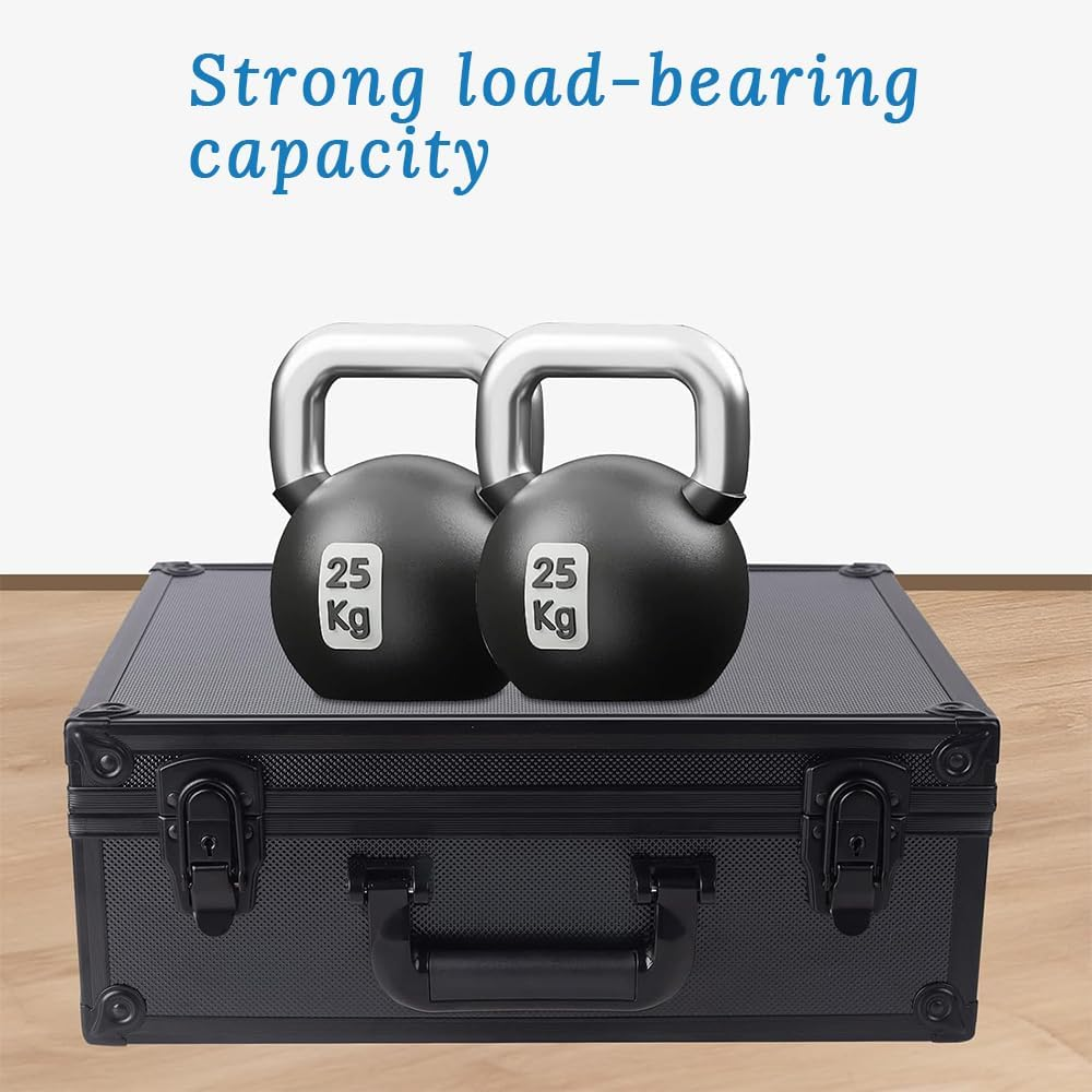 Card Storage Hard Case, Sports Card Storage Tool Box with Carrying Handle for Easy Carrying, Suitable for Travel, Office, Home, Arcade, Party (Black) image number 3