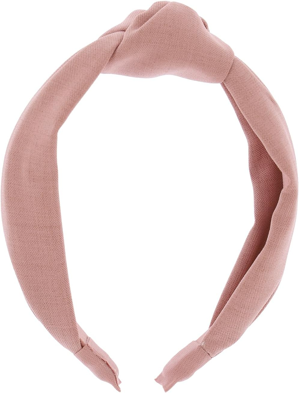 Zenner Knotted Headband Pink - Soft Twist Headband Made of Lightweight Fabric - Comfortable Fit for Everyday Use - Textured Detail for Stylish Looks image number 1